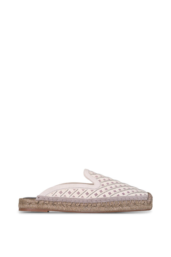 Brunello Cucinelli Oat Diamond Patterned Flat Slip On Espadrille - view 2