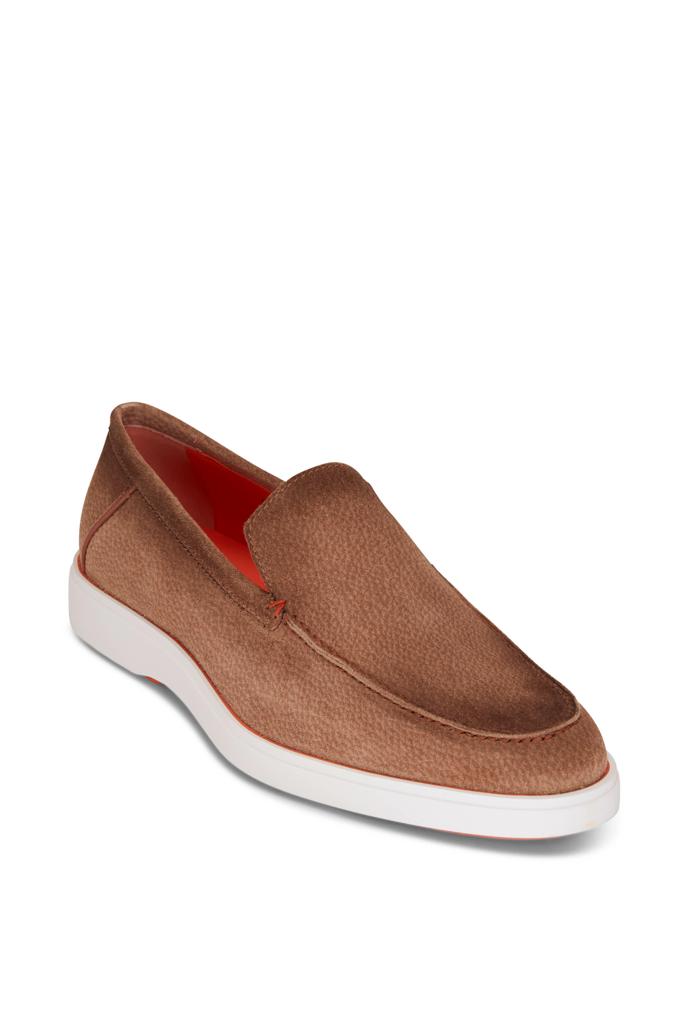 overzee fenomeen Ithaca Santoni - Drain Taupe Suede Loafer | Mitchell Stores