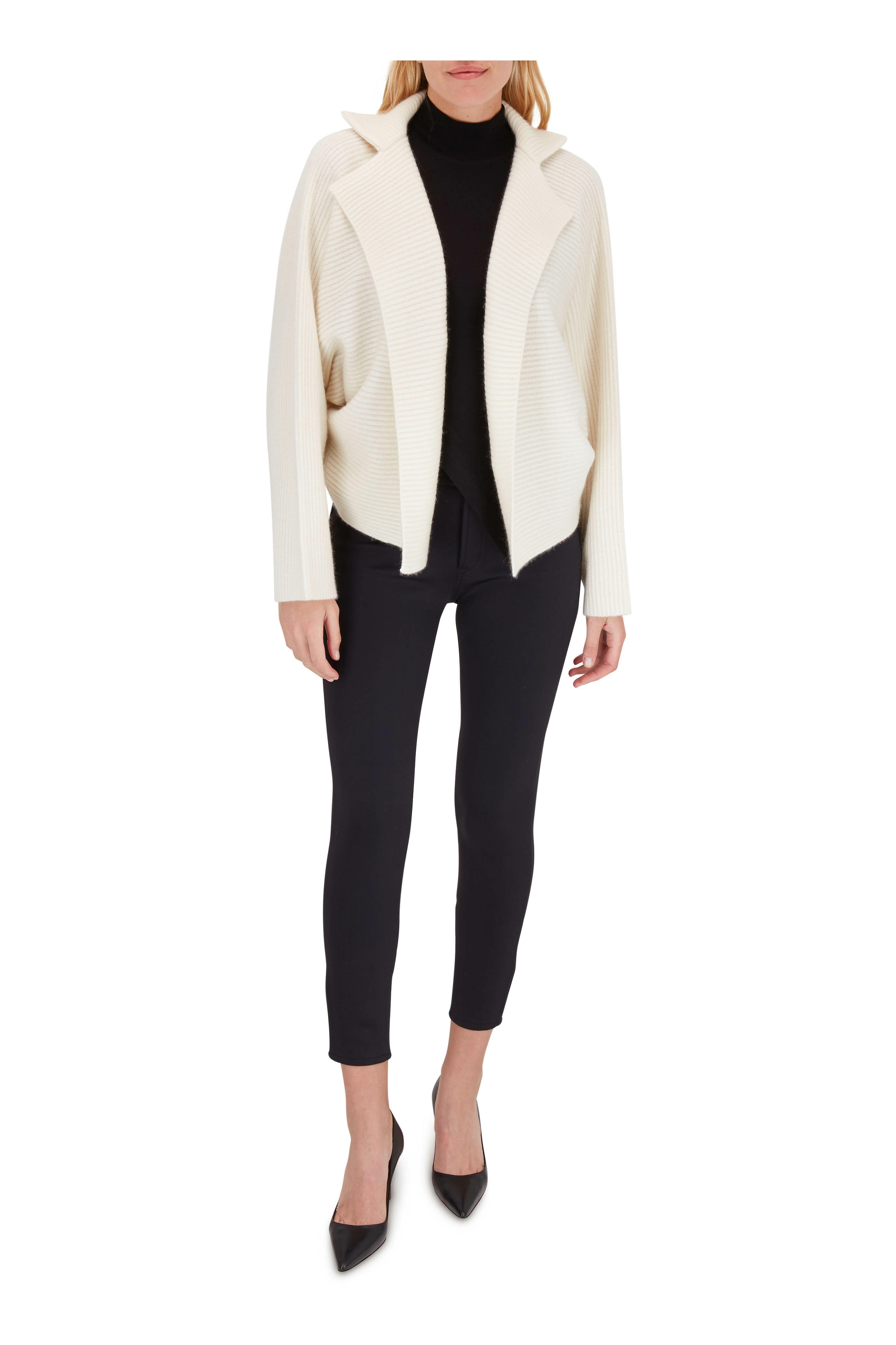 J Brand - Alana Black Scuba High-Rise Skinny Pant