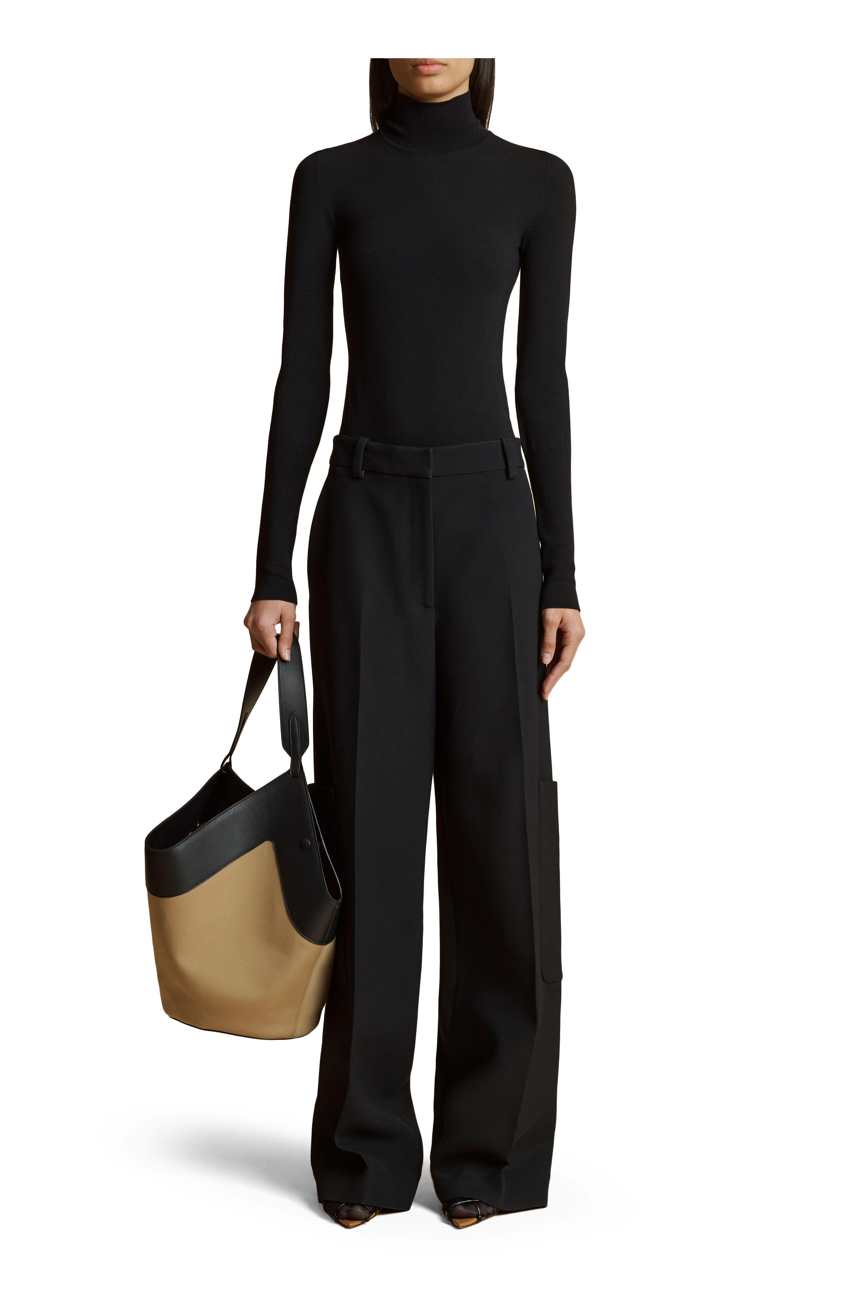 【送料&関税込】Khaite Caiton Pants KHAITE Caiton leather wide-leg pants | NET-A-PORTER