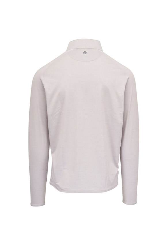 Peter Millar Stealth Performance Gray Quarter Zip Pullover - view 2
