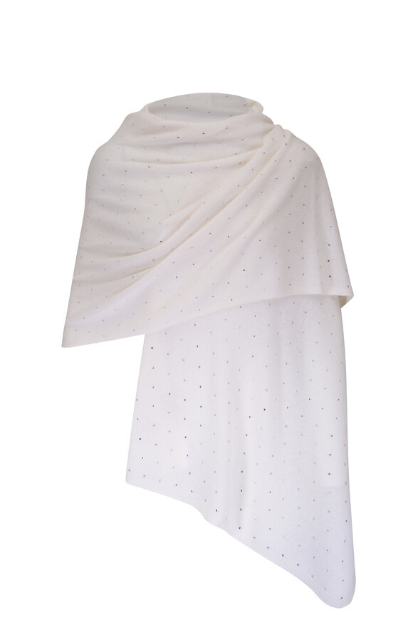 Kinross Pearl Cashmere Crystal Wrap 