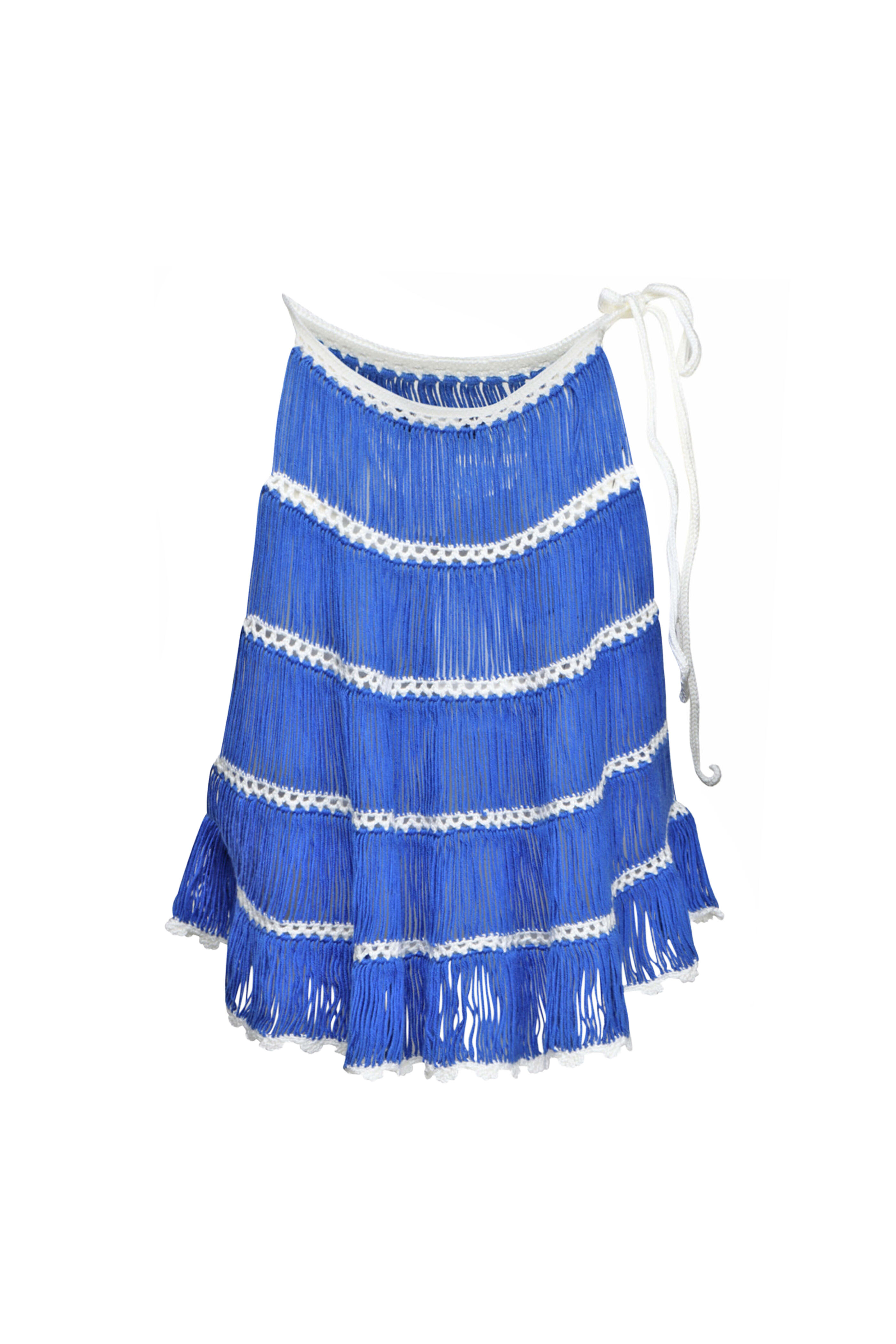 My Beachy Side - Navy Crochet Bonbon Halter Top