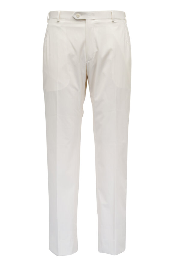 Brioni Tan Cotton & Silk Pant