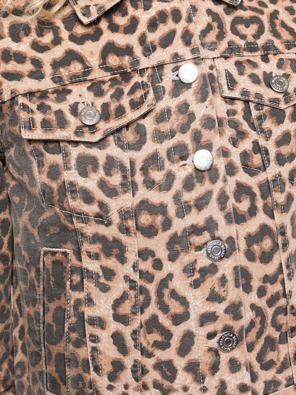 Veronica Beard - Cara Leopard Printed Jean Jacket