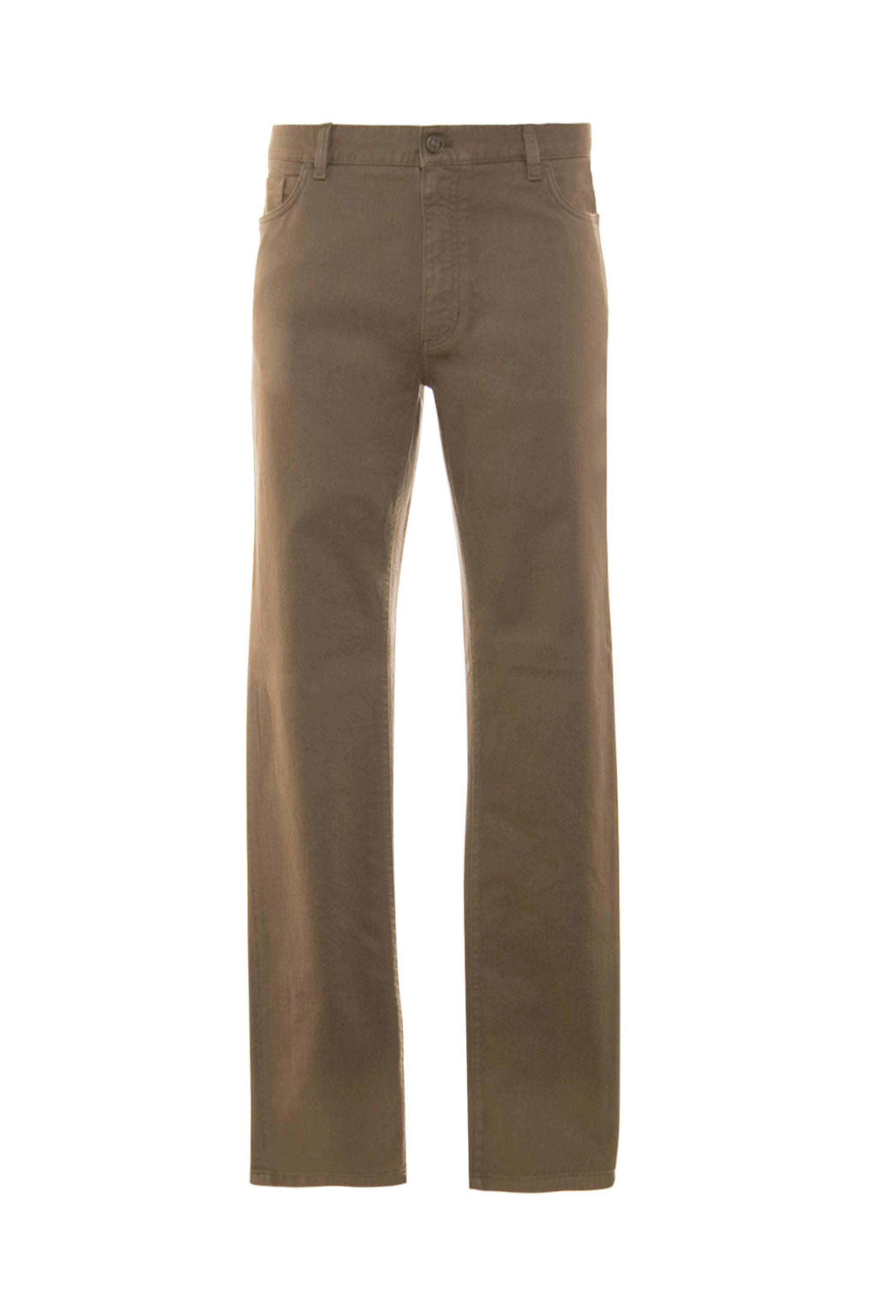 Zegna - Dark Khaki Stretch 5 Pocket Pant