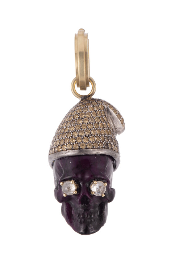 Sylva & Cie Sujulite Romeo Skull Pendant