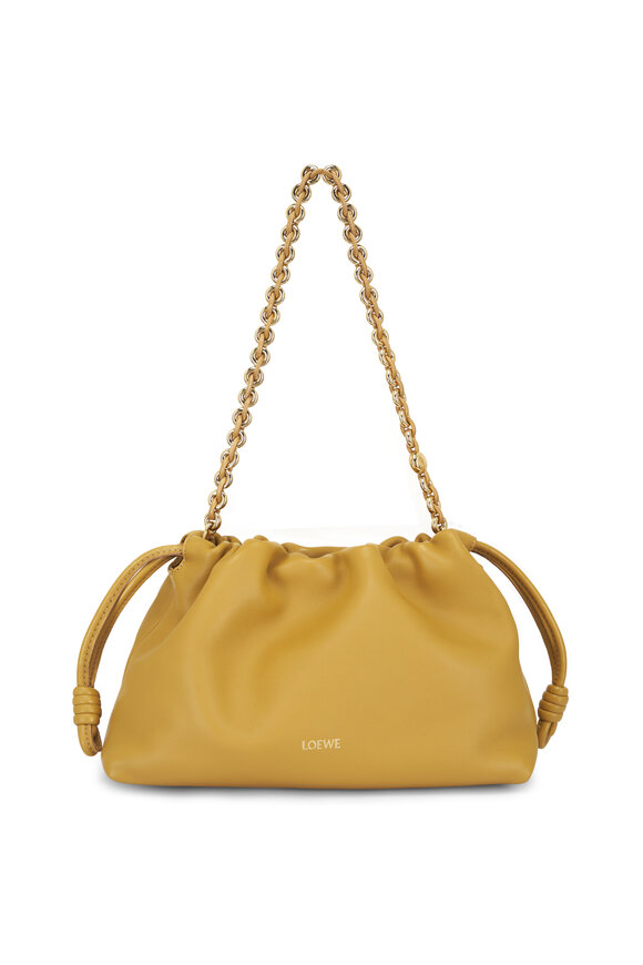 Loewe Medium Flamenco Sahara Leather Clutch