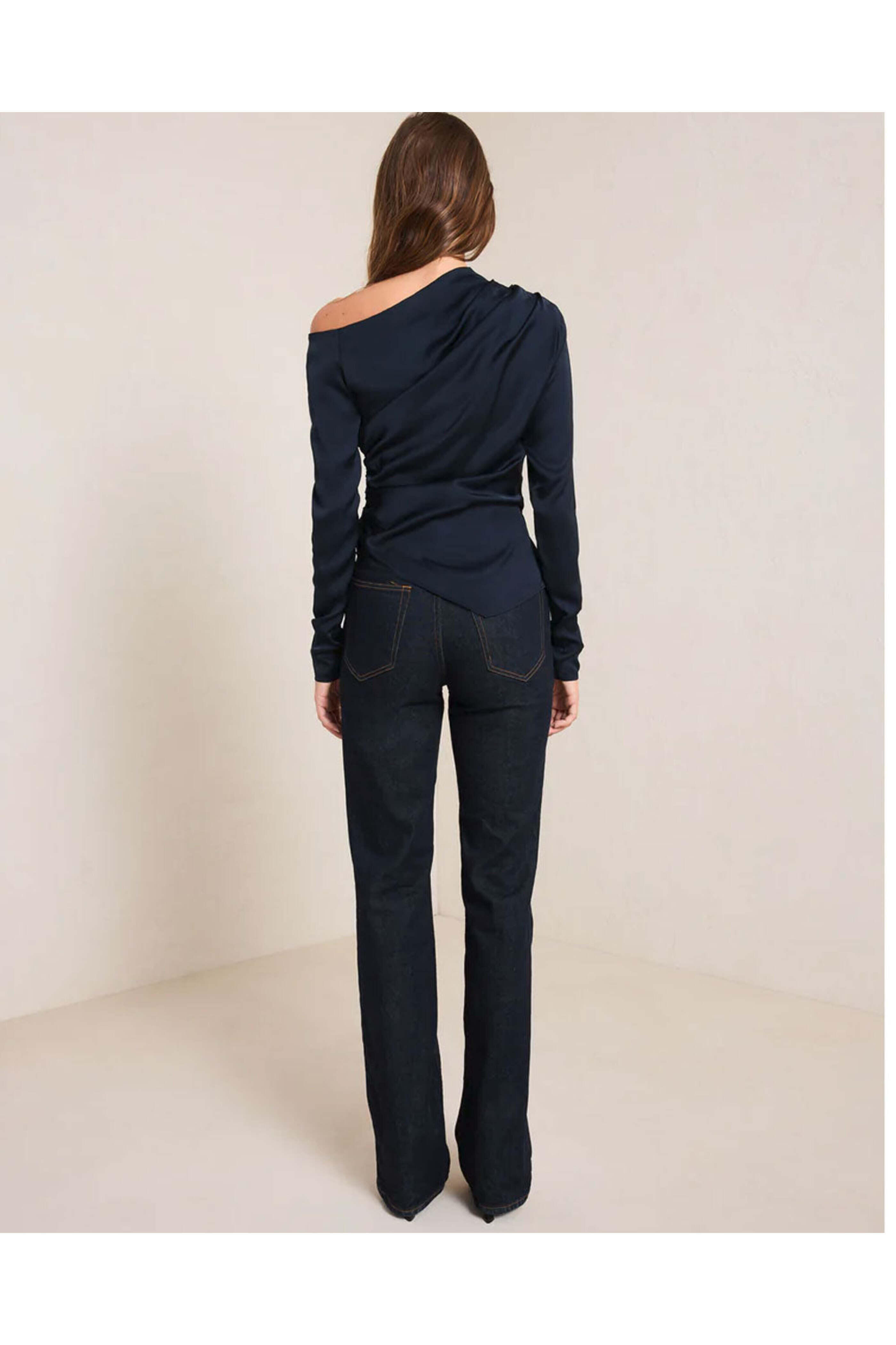 A.L.C. - Dark Sapphire Jamie Asymmetrical Top