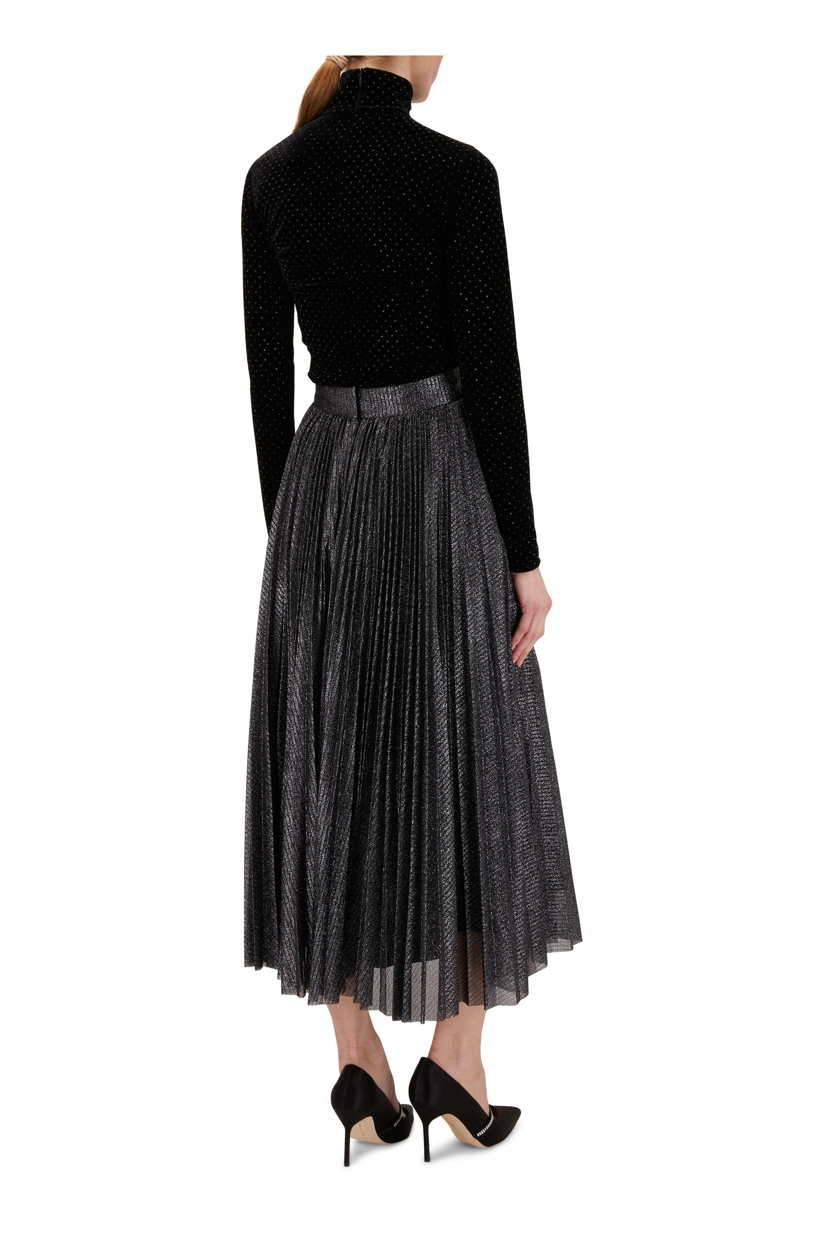 Akris Punto - Black Velvet Rhinestone Top