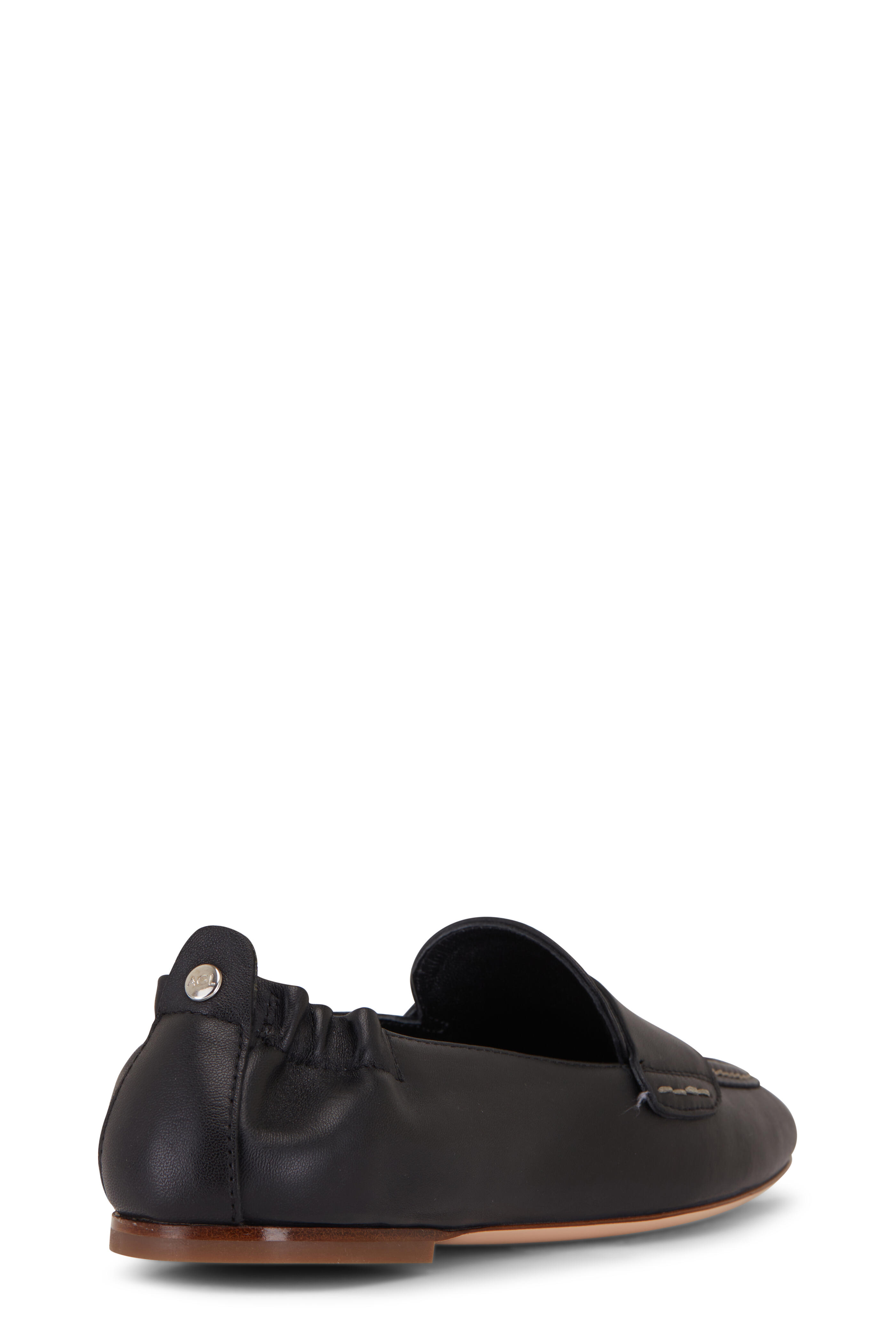 AGL Mara Black Soft Leather Moccasin Mitchell Stores