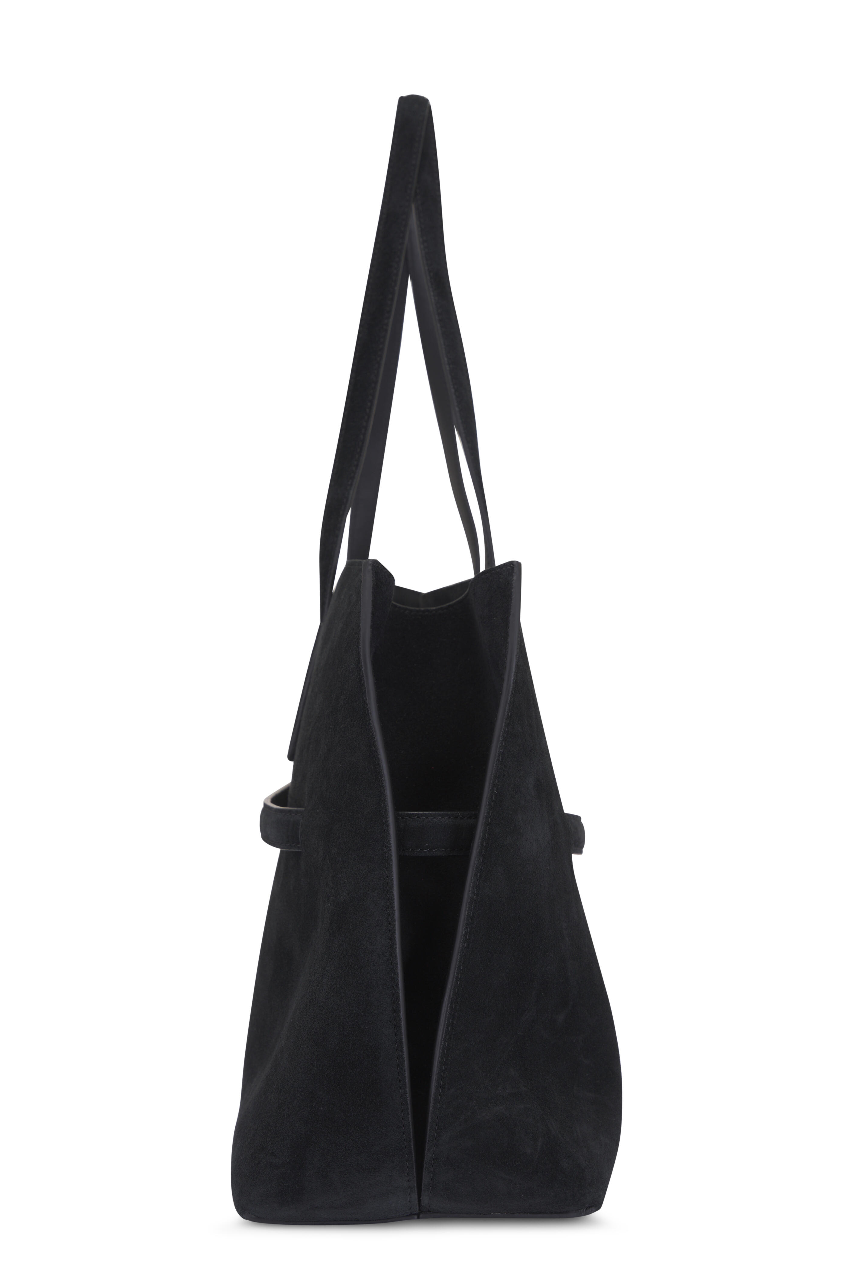 Totême - Lounge Black Suede Tote Bag
