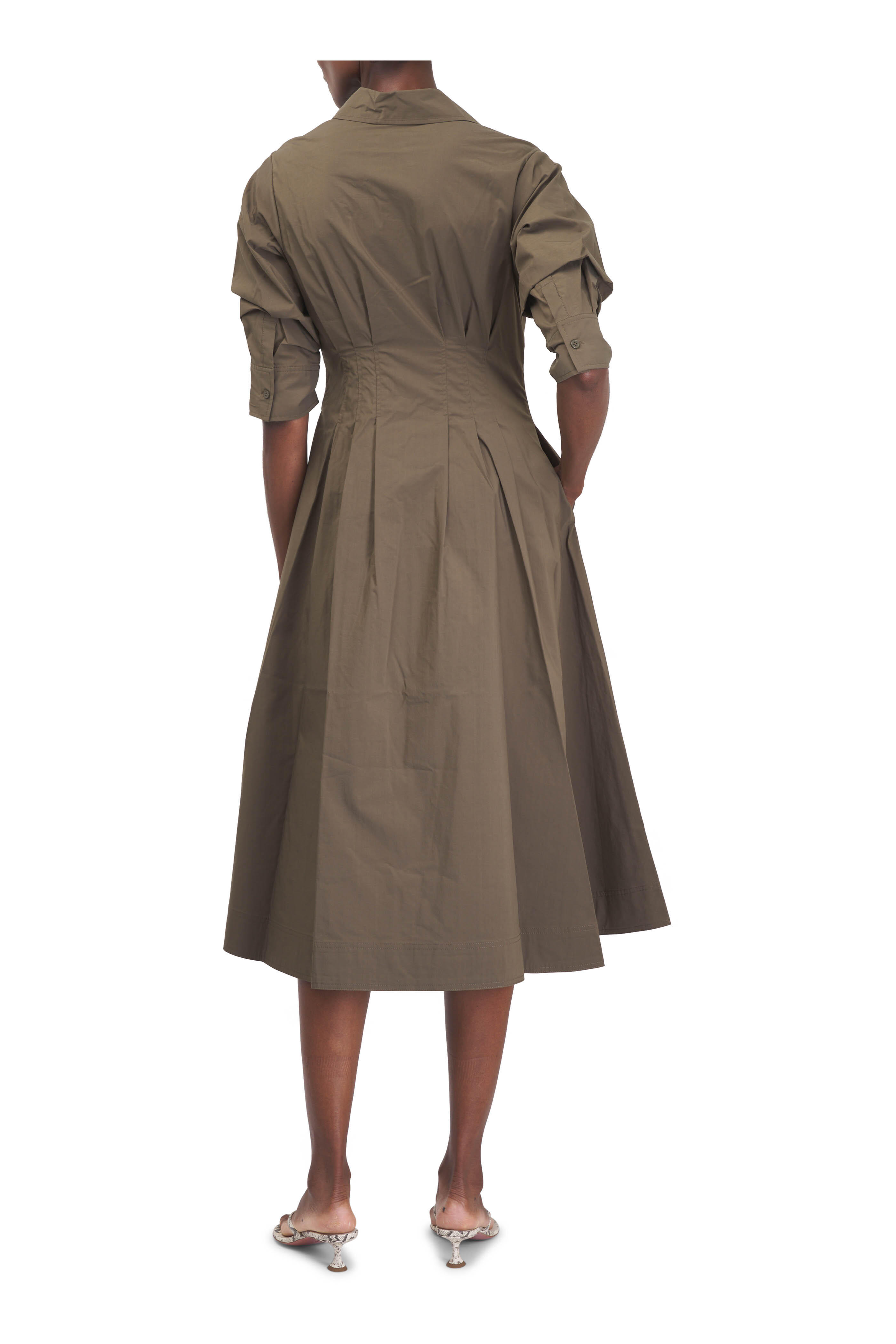 Simkhai - Jazz Faded Olive Midi Dress