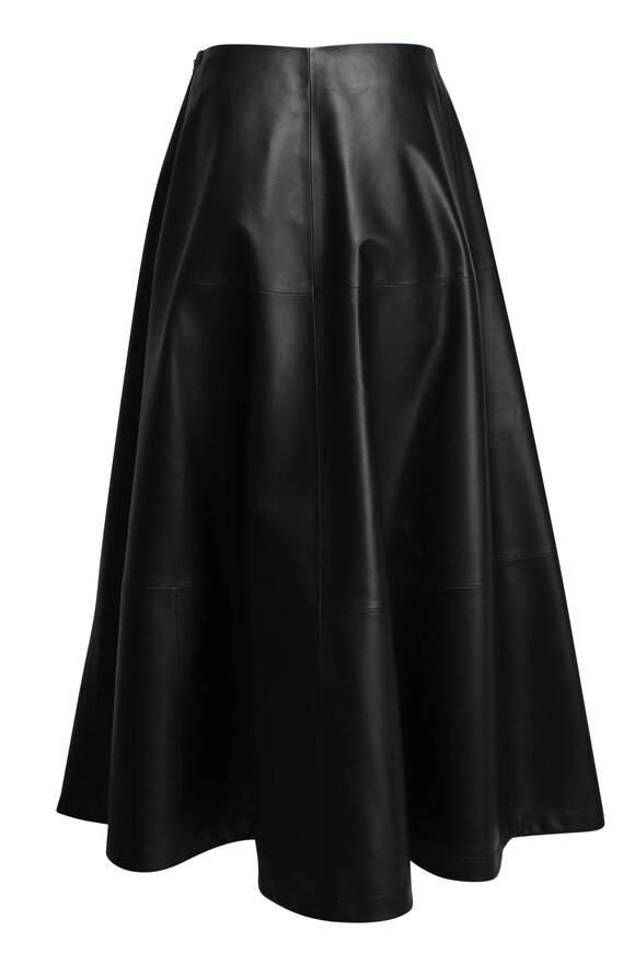 【関税込み】saint laurent Long skirt Saint Laurent - Black Velvet Long Skirt | Mitchell Stores