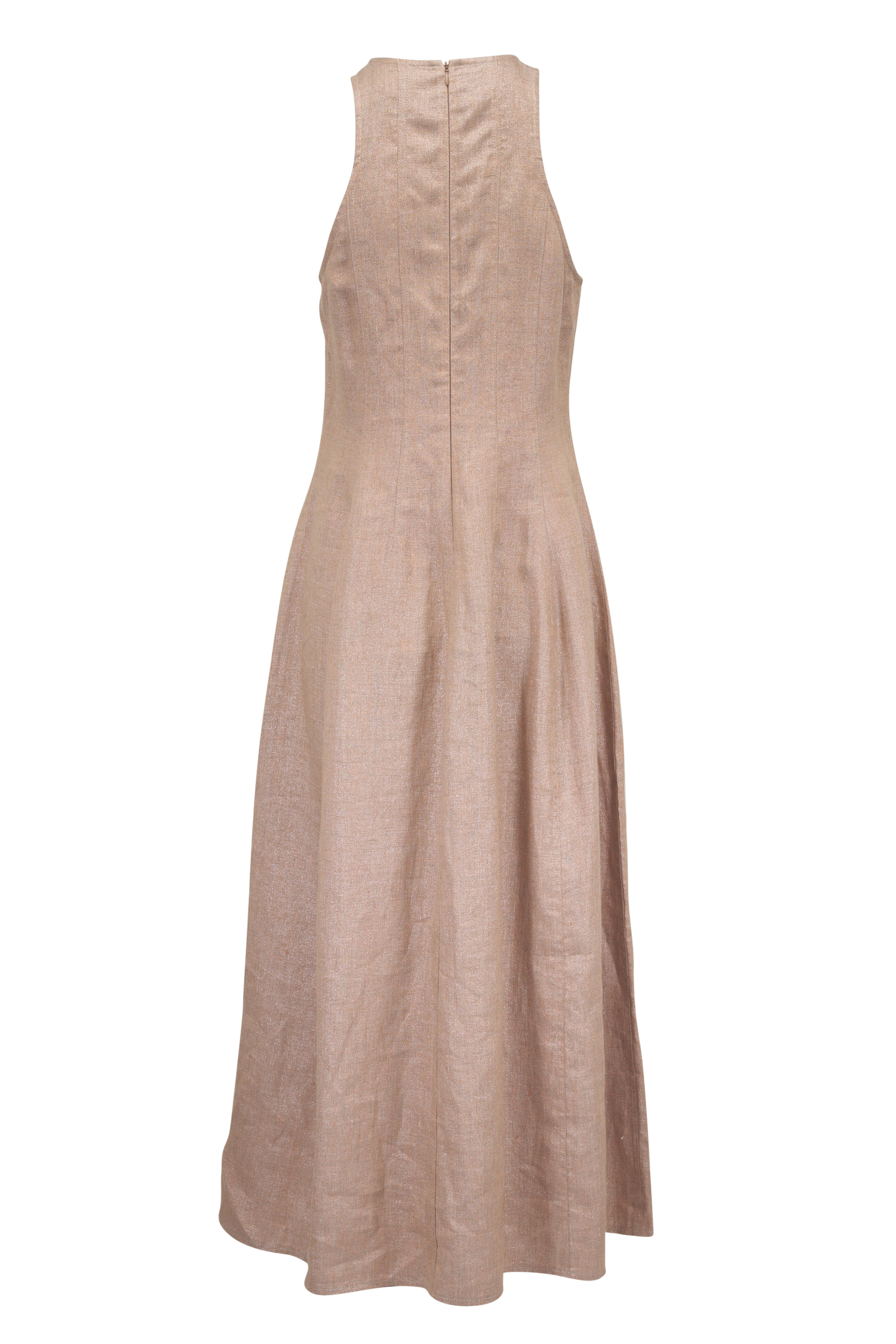Brunello Cucinelli - Antique Pink Sparkling Twill Dress