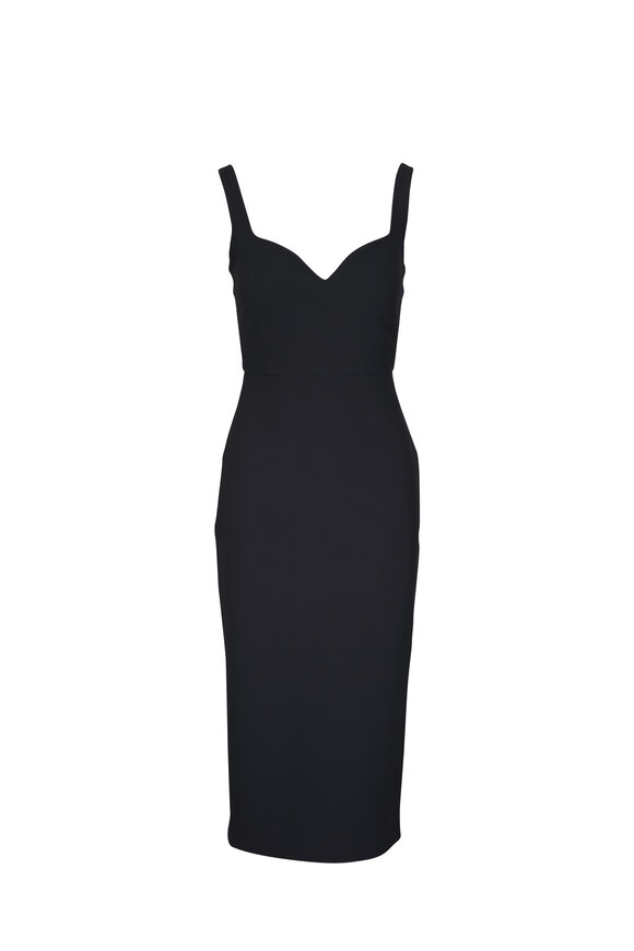 Veronica Beard Lele Black Midi Dress