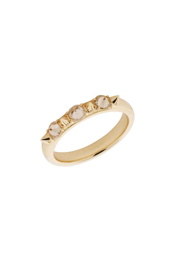 H. Stern - Noble Gold Round Rock Crystal Diamond Ring