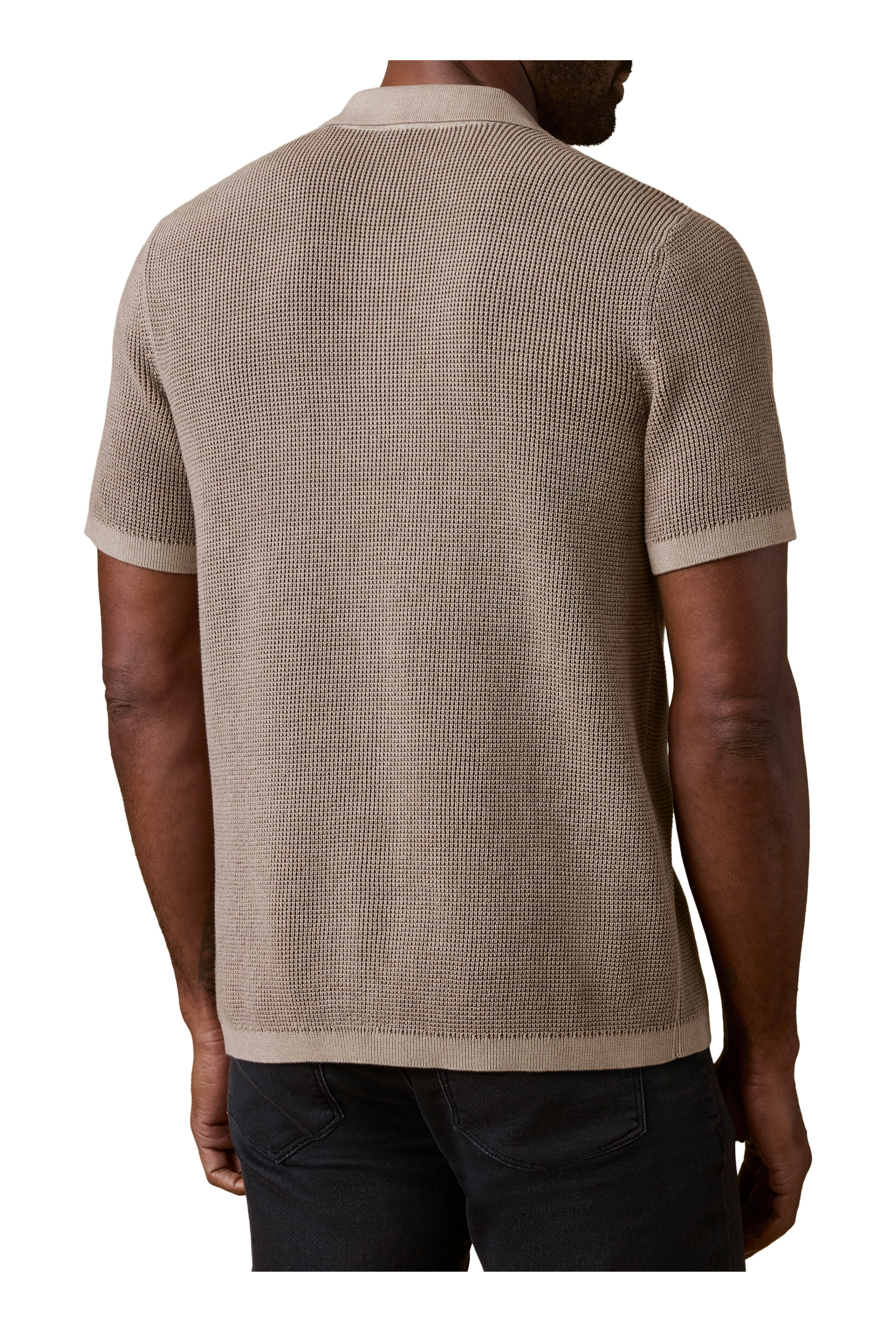 Faherty Brand - Sunwashed Island Brown Cotton Sweater Shirt - view 3