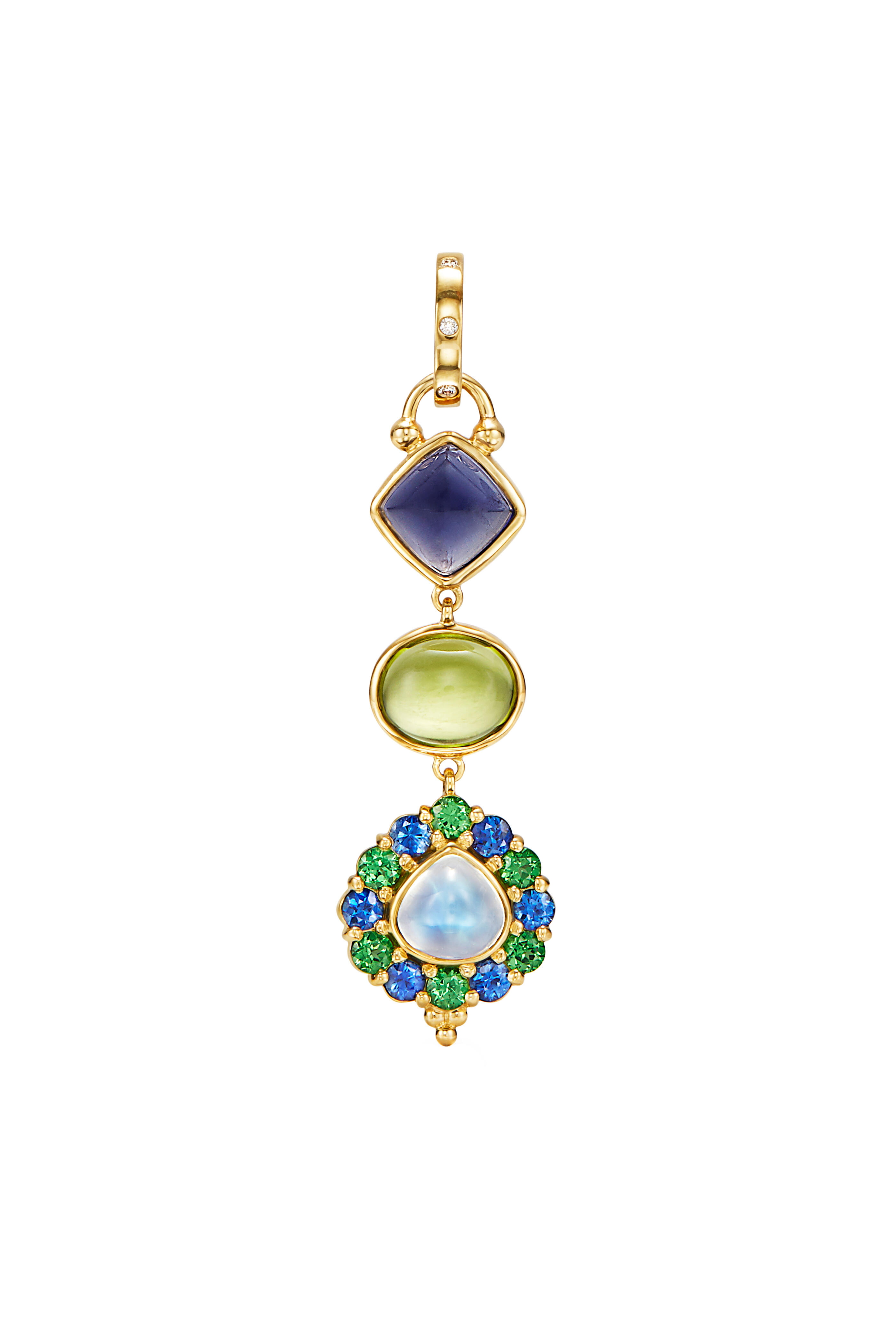 関税/送料込★Theairtown★celestial camo balloon carpenter pt Temple St. Clair - 18K Yellow Gold Dreamcatcher Totem Pendant