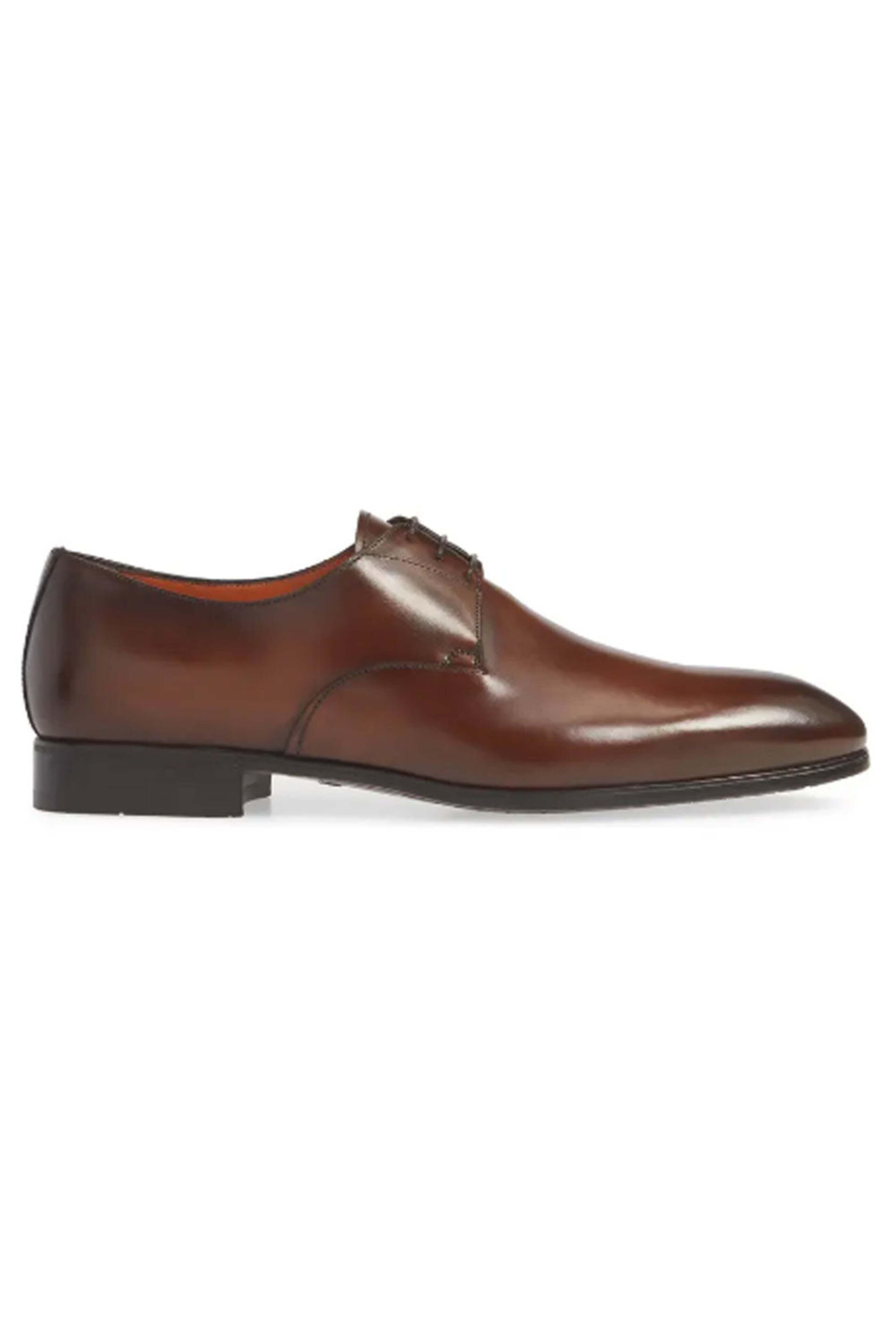 Santoni - Induct Plain Derby Shoe in Brown