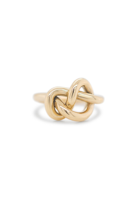 Kali Zoe 18k Yellow Gold Extra Large Love Knot Ring - view 1