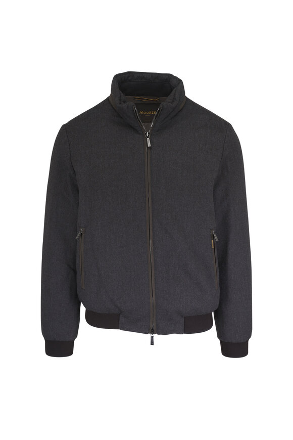 Moorer Charcoal Bomber Jacket - view 1
