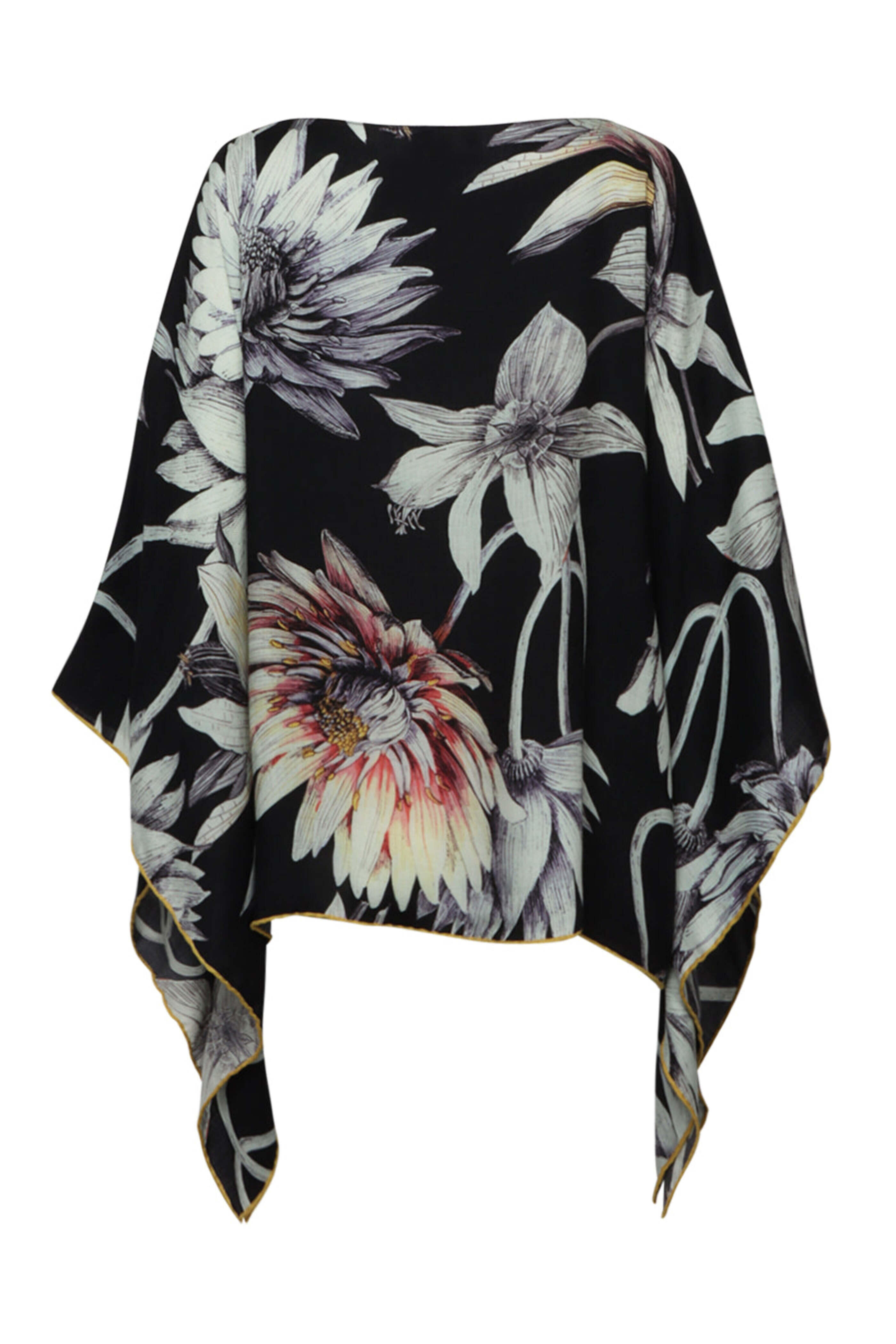 Rani Arabella - Black Dahlia Poncho