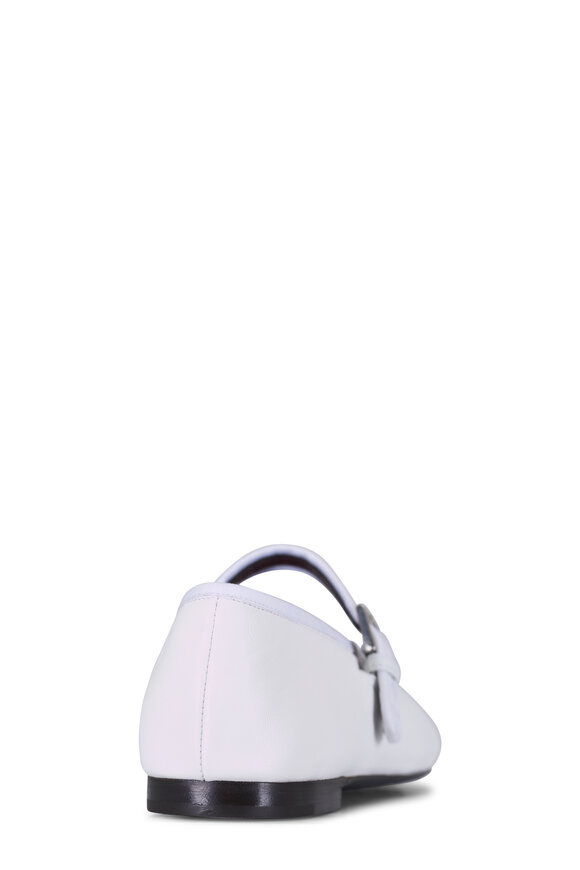 The Row Boheme White Mary Jane Leather Flat - view 3