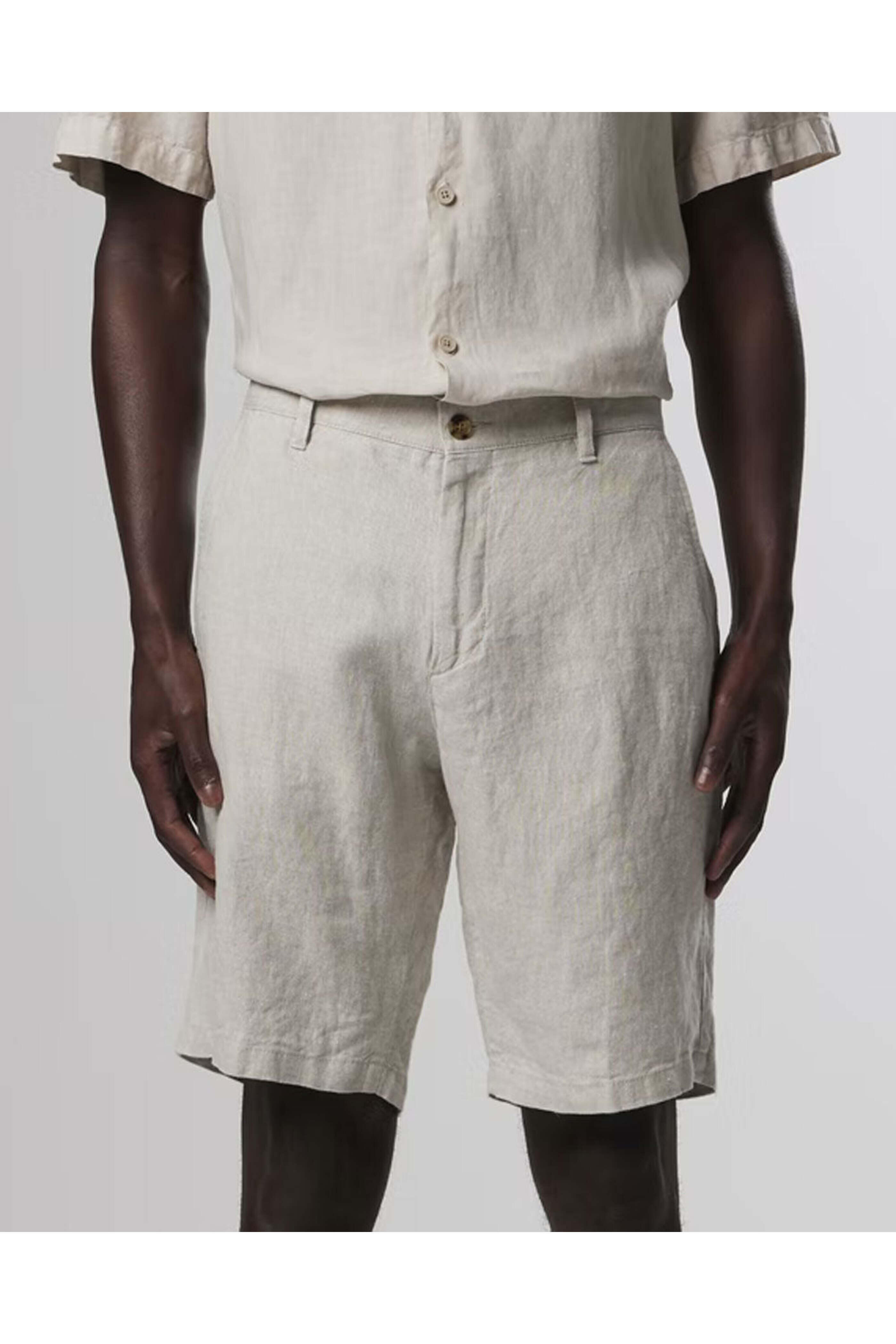 Nn07 - Crown Linen Shorts in Oat