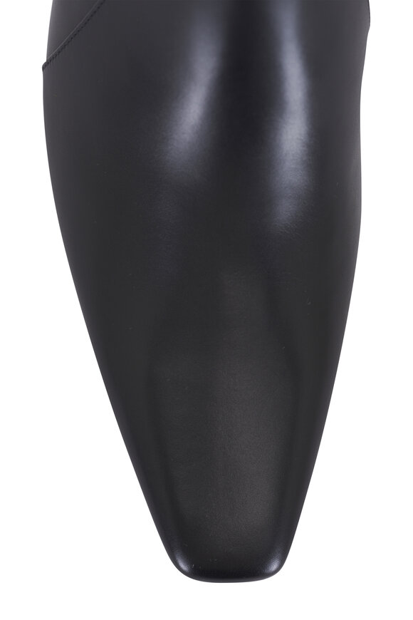 Saint Laurent Rainer Black Leather Short Boot, 75mm - view 5