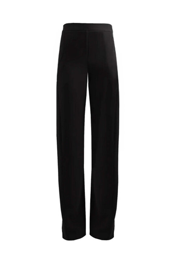 Edeline Lee Black Crepe Twist Pant