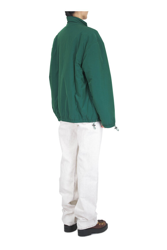 Miu Miu Natural Stripe Cotton Henley Shirt - view 3