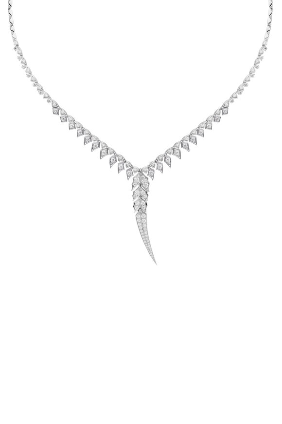 Stephen Webster - 18K White Gold Magnipheasant Feather Necklace