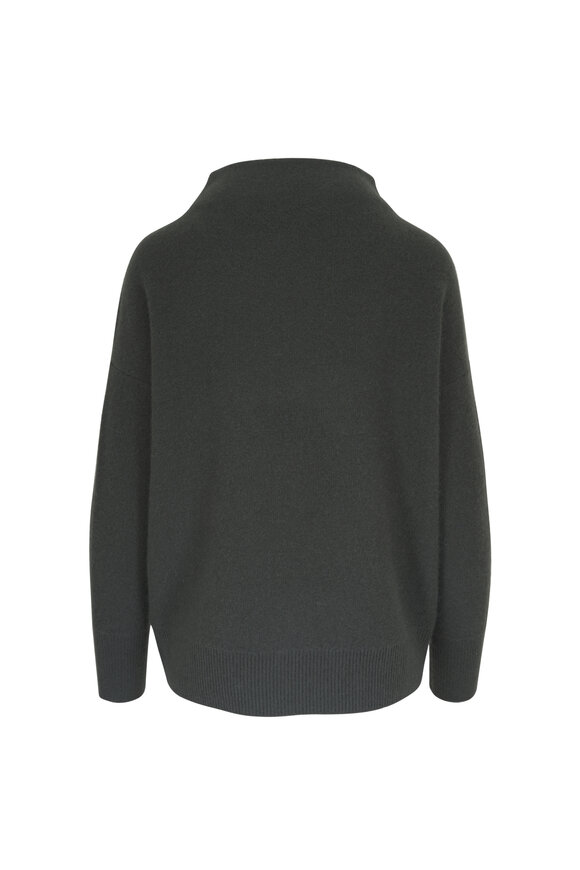 Vince Dark Moss Plush Cashmere Sweater - view 4