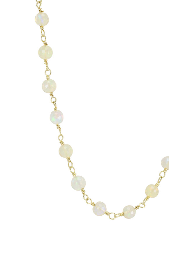 Mindy Fox - Faceted Opal Bead Necklace