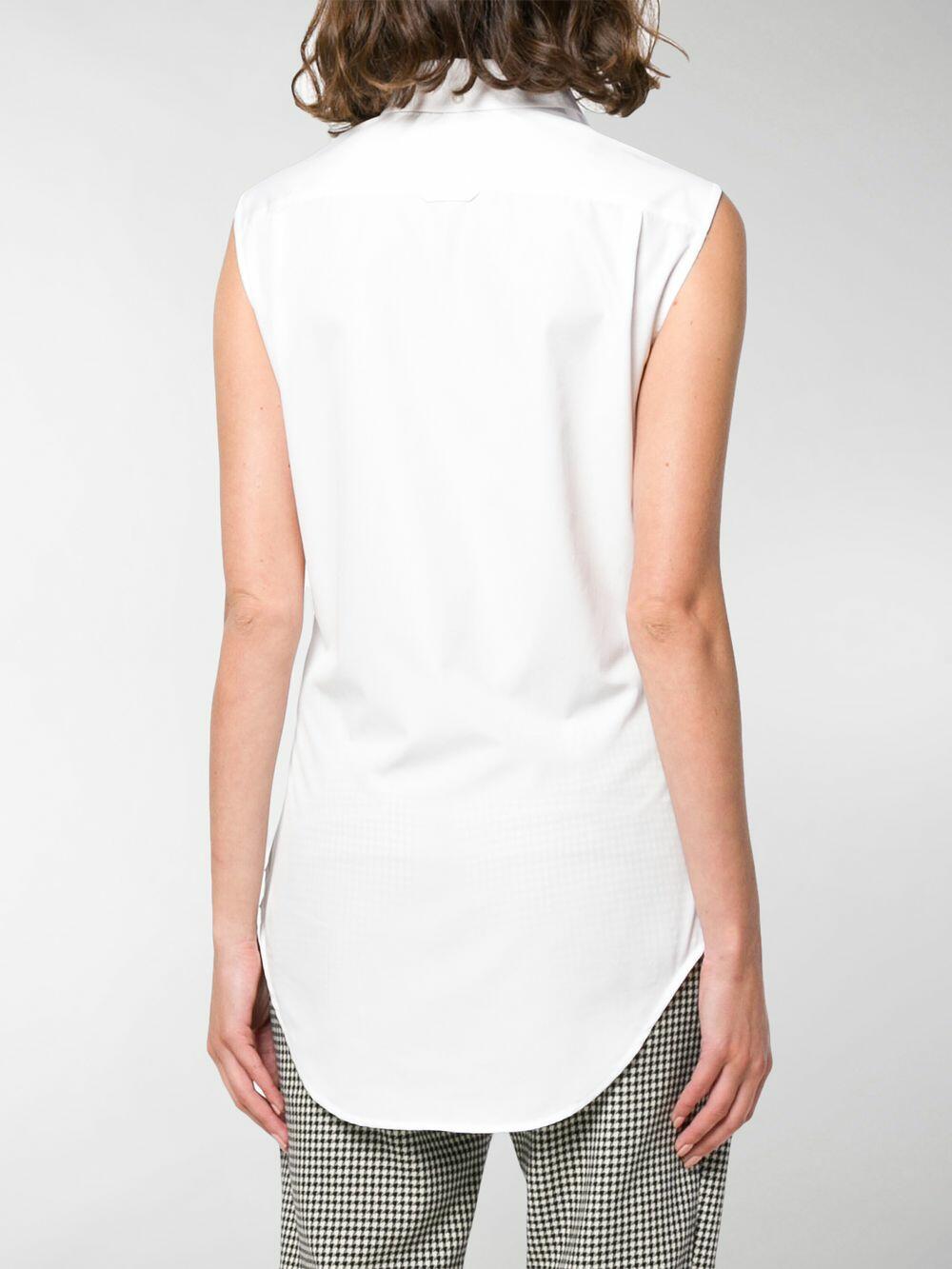 Thom Browne - Classic White Poplin Sleeveless Shirt
