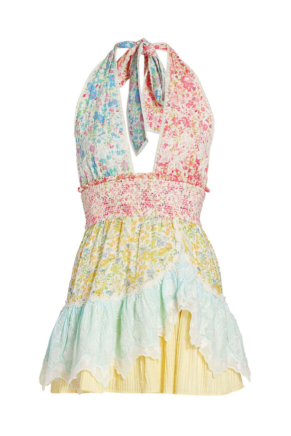 Loveshackfancy Fruit Punch Cambria Halter Dress - view 1