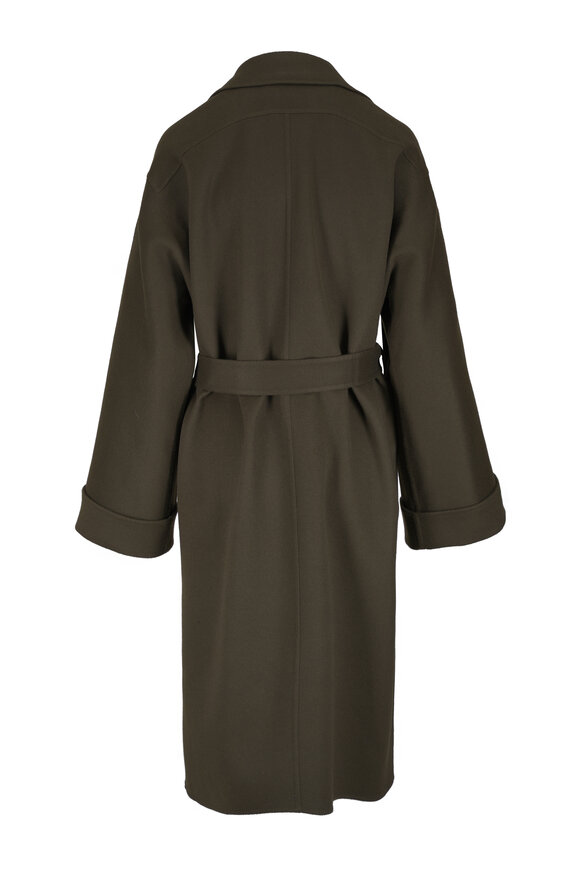Loro Piana Maria Olive Drift Cashmere Coat - view 2