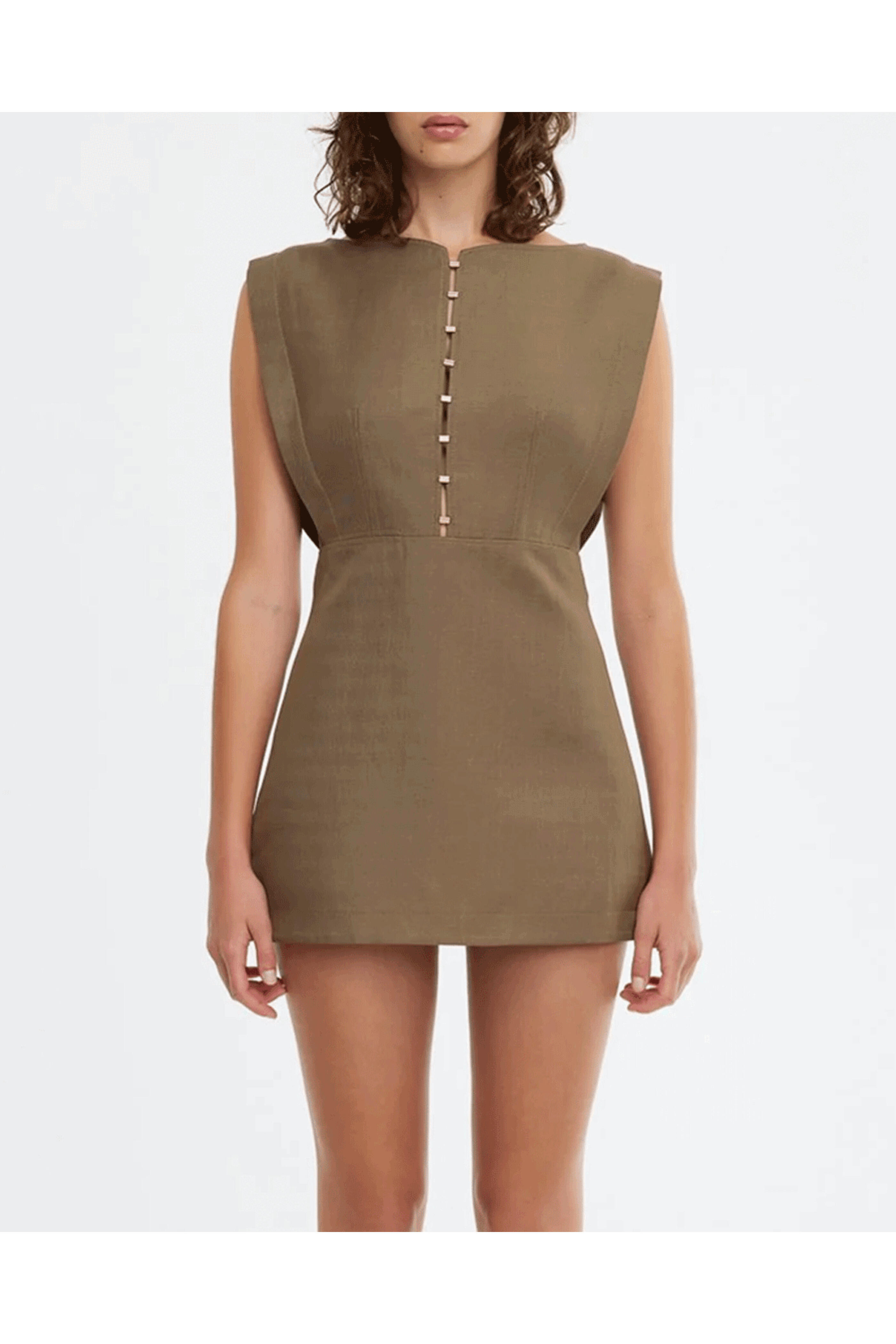 Acler - Storm Green Grindale Mini Dress