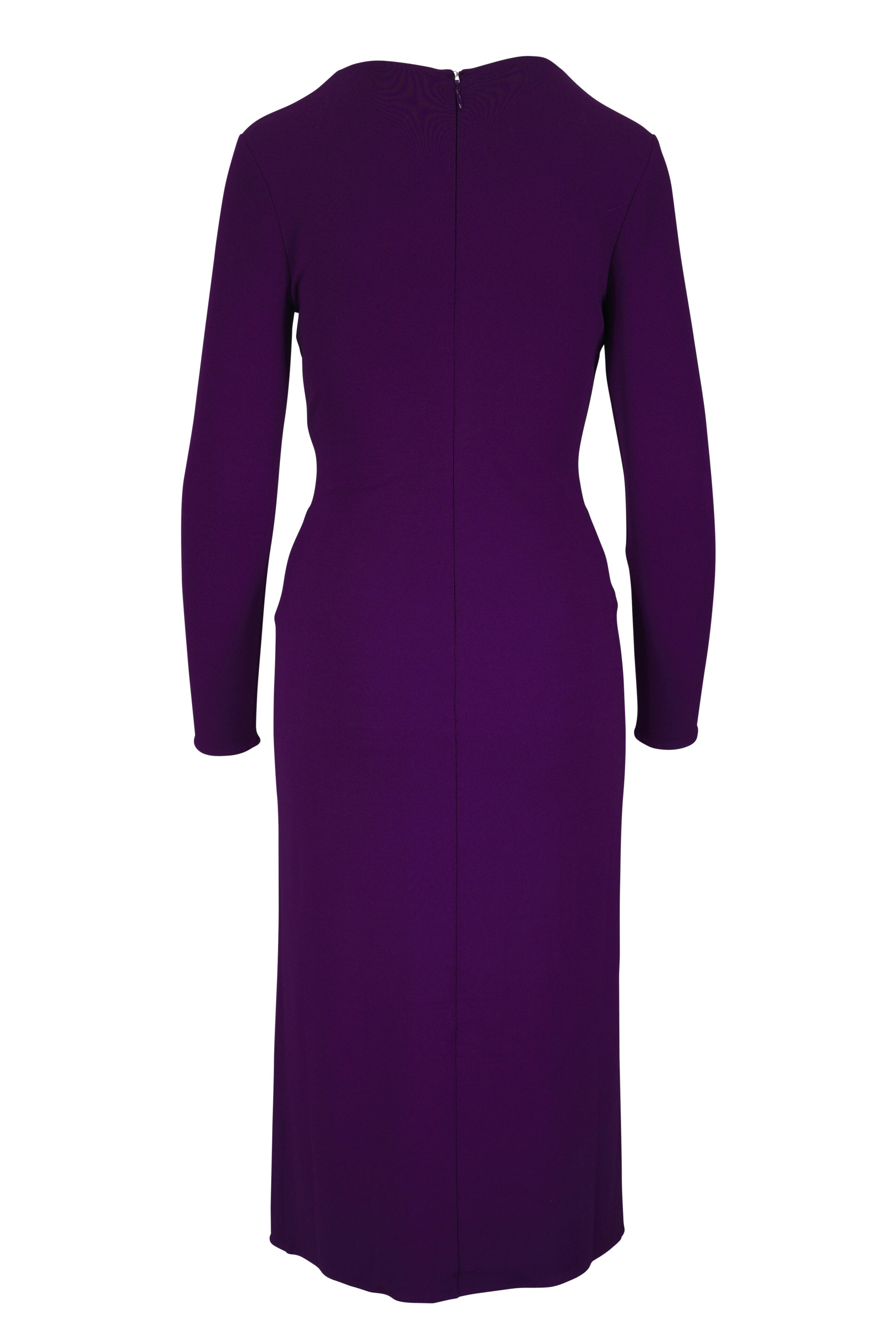 Michael Kors Collection - Amethyst Stretch Matte Jersey Sarong Dress - view 4