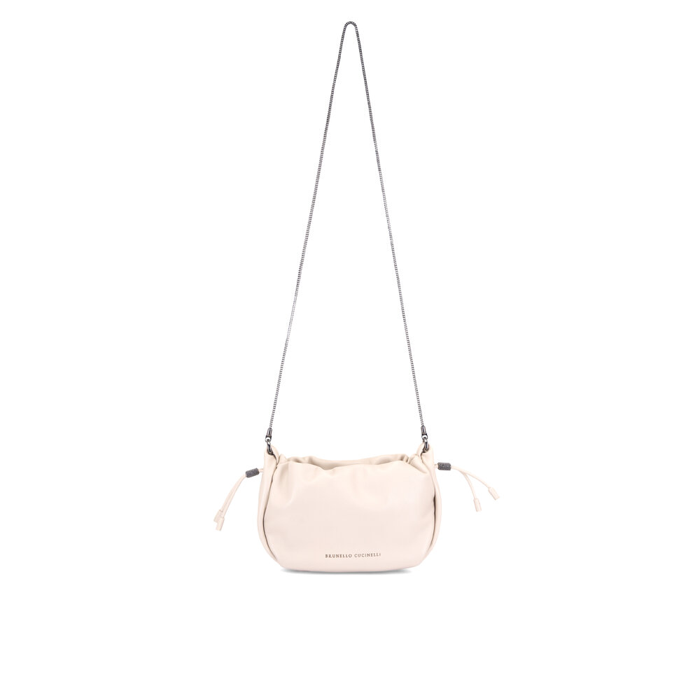 Brunello Cucinelli - Avorio Leather Mini Crossbody
