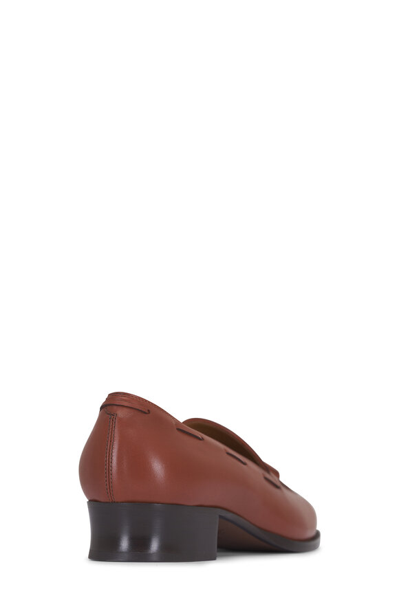 Loro Piana Glazed Honey Tassel Leather Loafer, 30mm - view 3