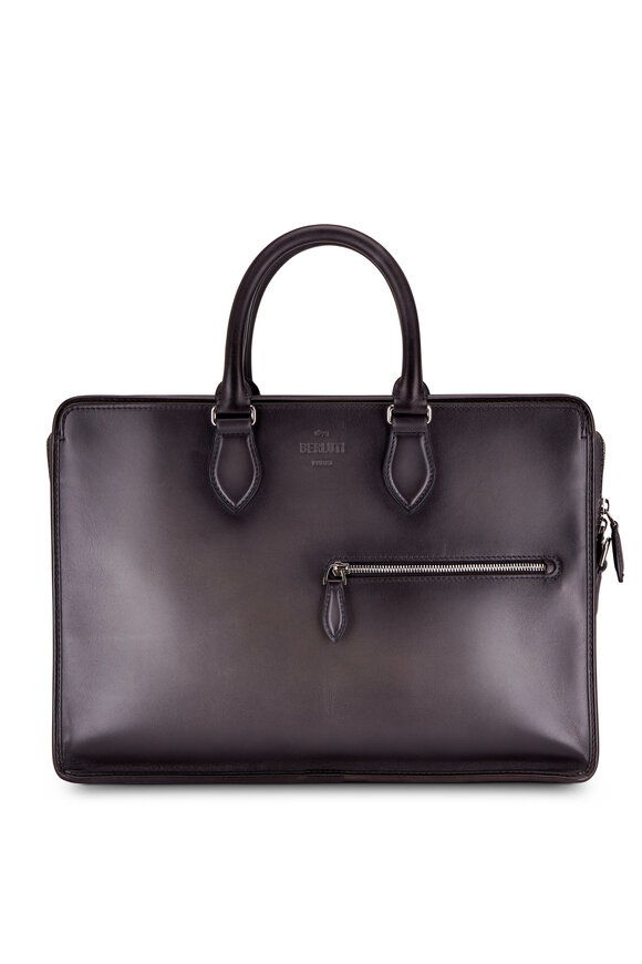 Dunhill Boston Leather Briefcase in Brown for Men