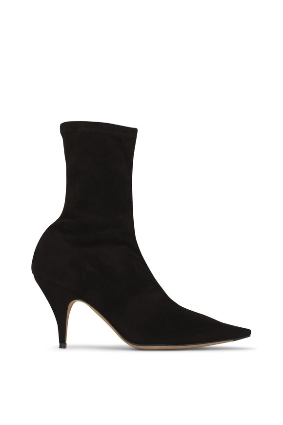 The Row - Uxor Black Suede High Heel Boot, 75mm 