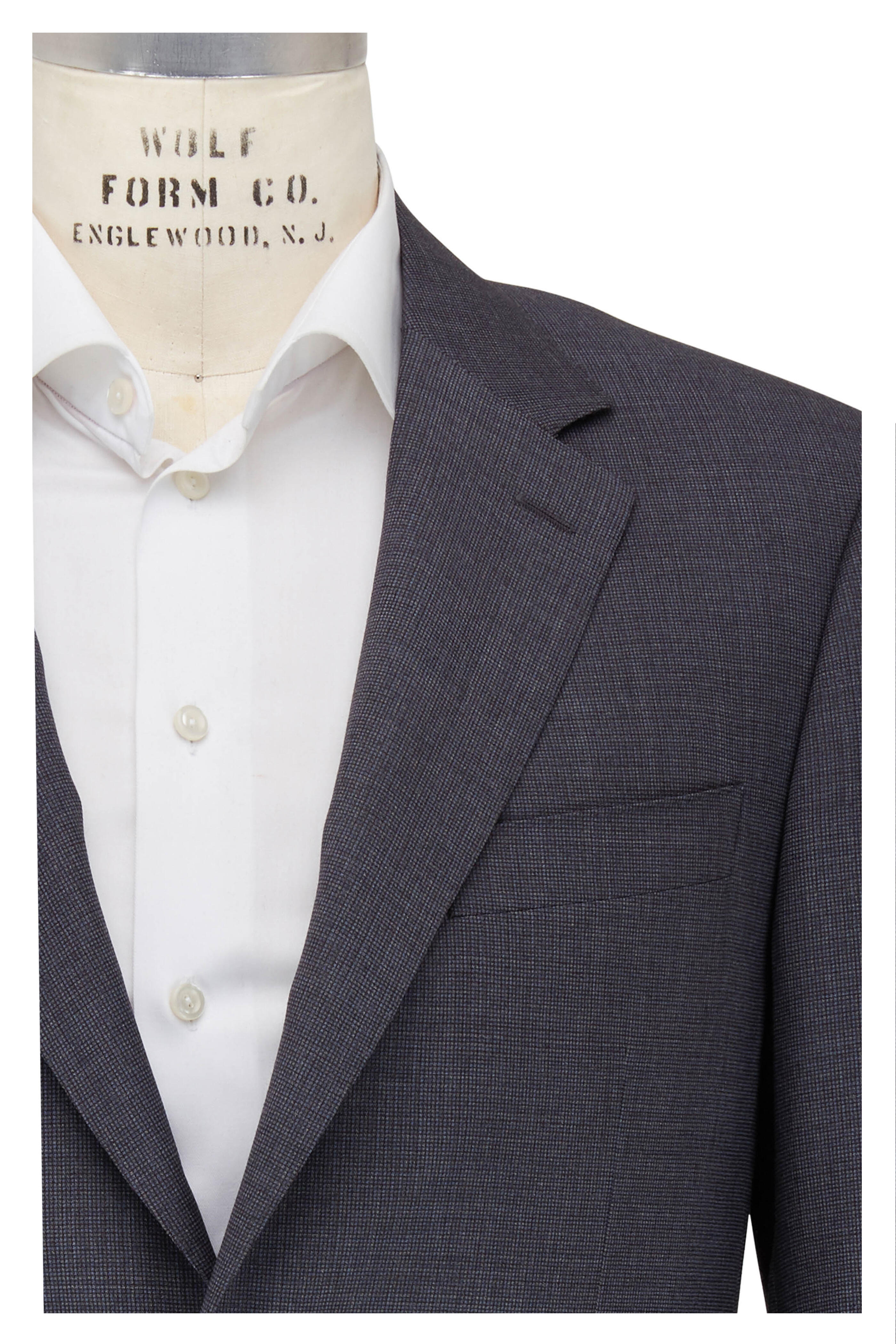 Canali Charcoal Gray Wool Suit Mitchell Stores 9489