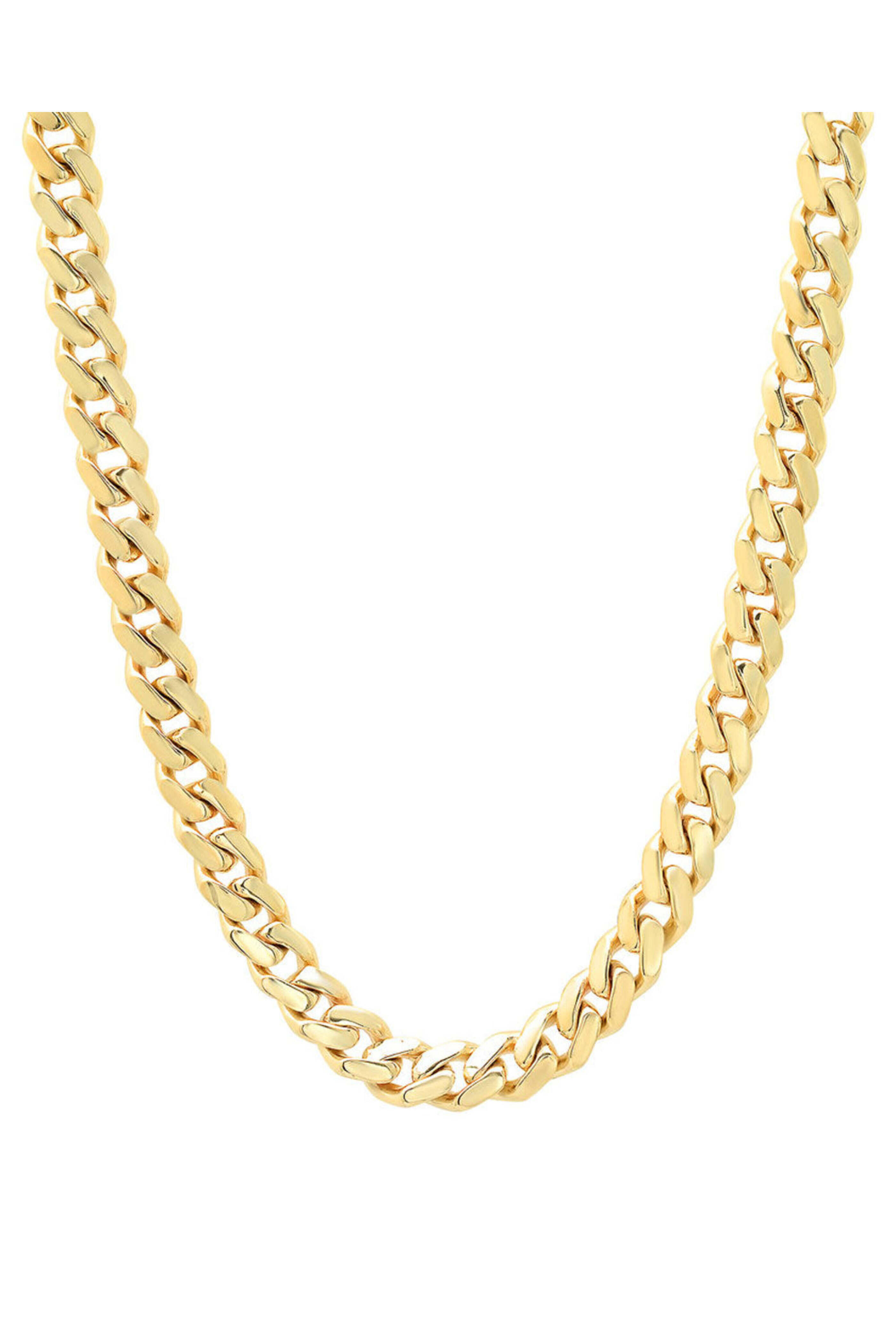 Established - Yellow Gold Plain Thick Chain Necklace