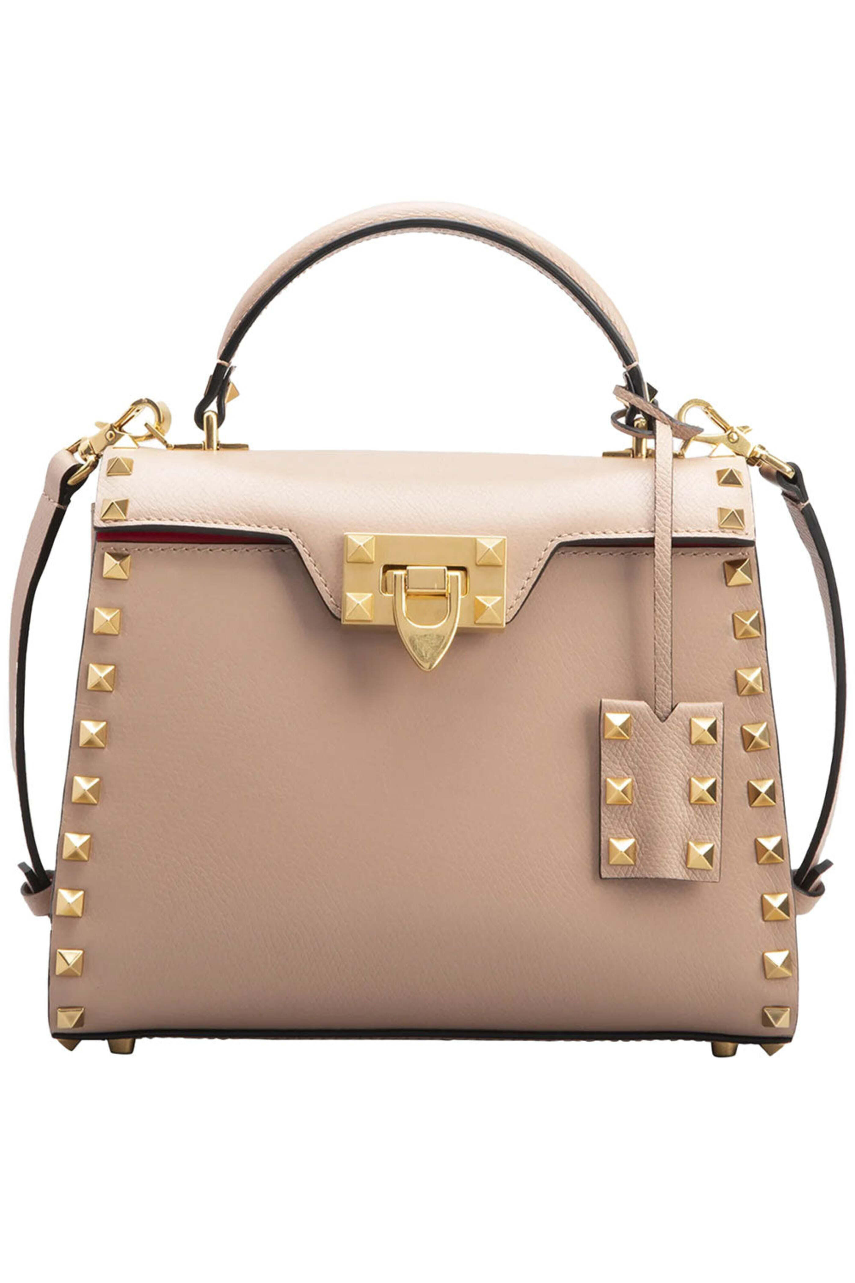 Valentino Garavani - Alcove Rockstud Top Handle Bag in Rose Cannel