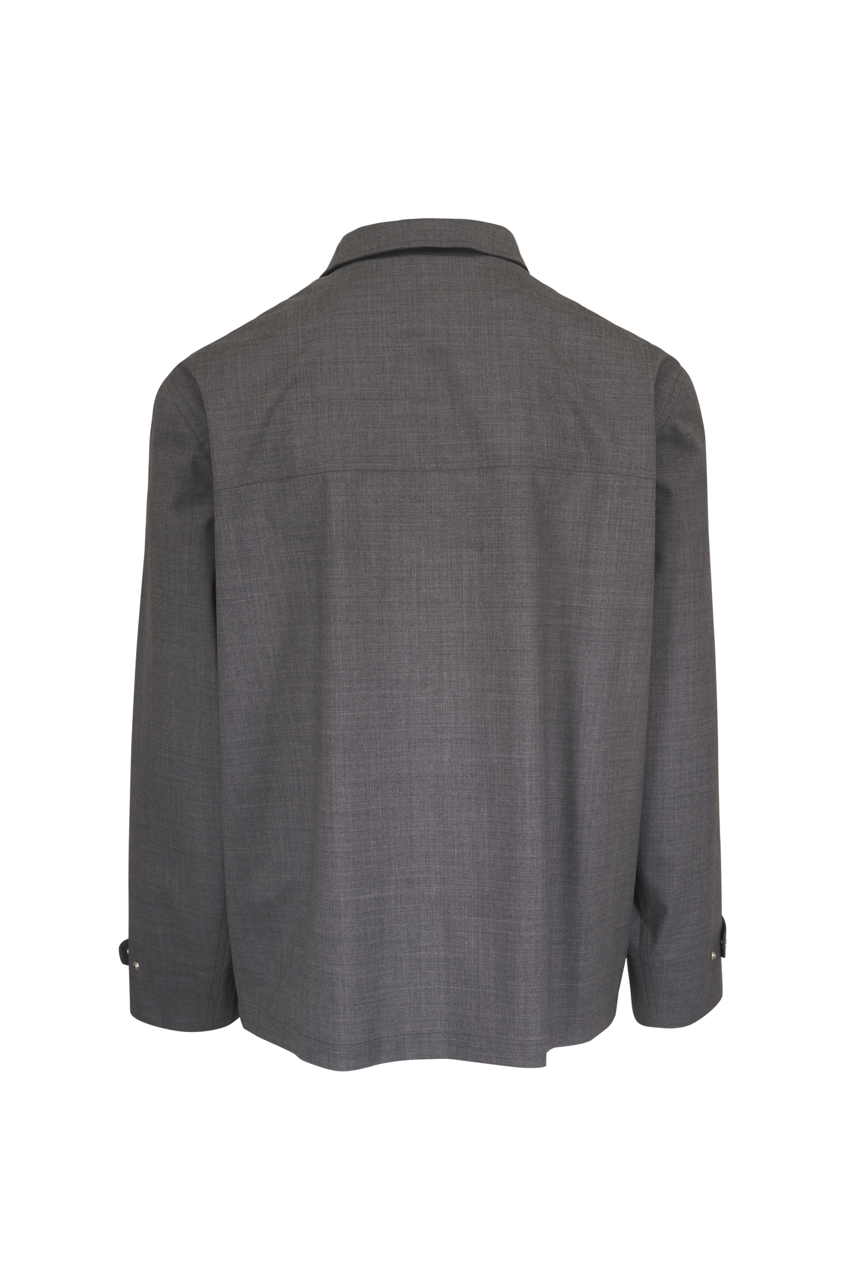 Brunello Cucinelli - Gray Wool Tech Bomber Jacket