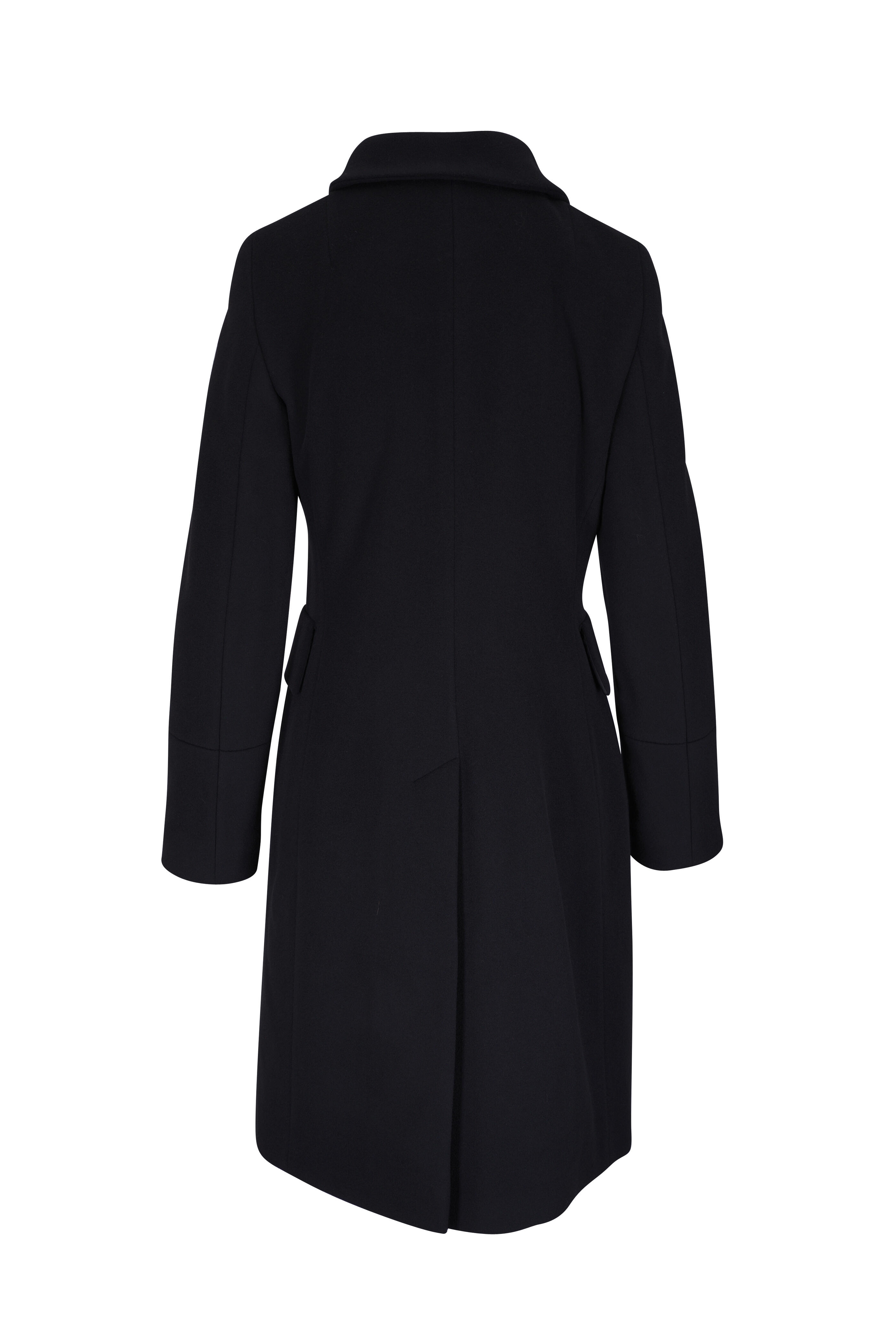 Akris Punto - Duffle Knee Length Black Wool Coat
