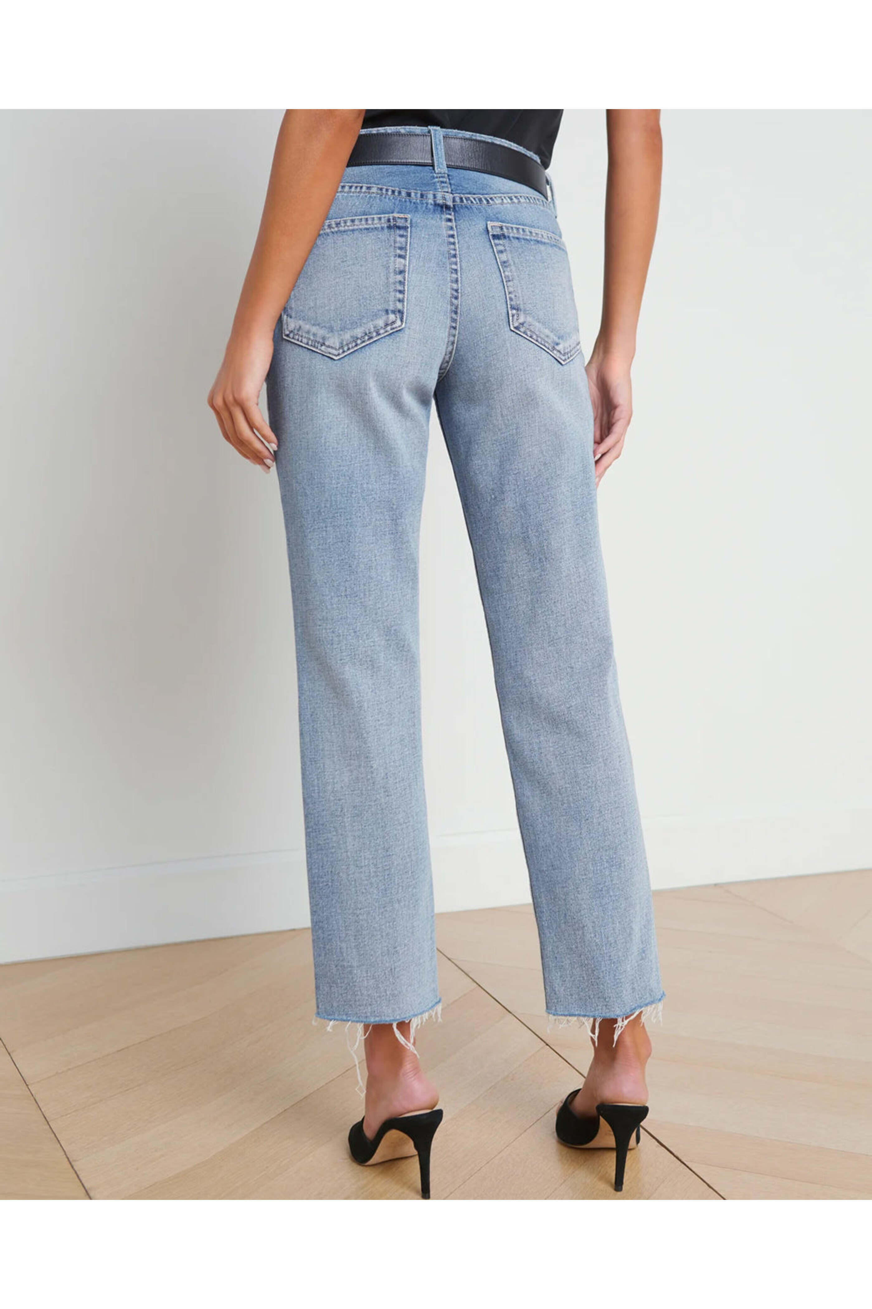 L'Agence - Low Rise Milana Stovepipe Jean in Ravine